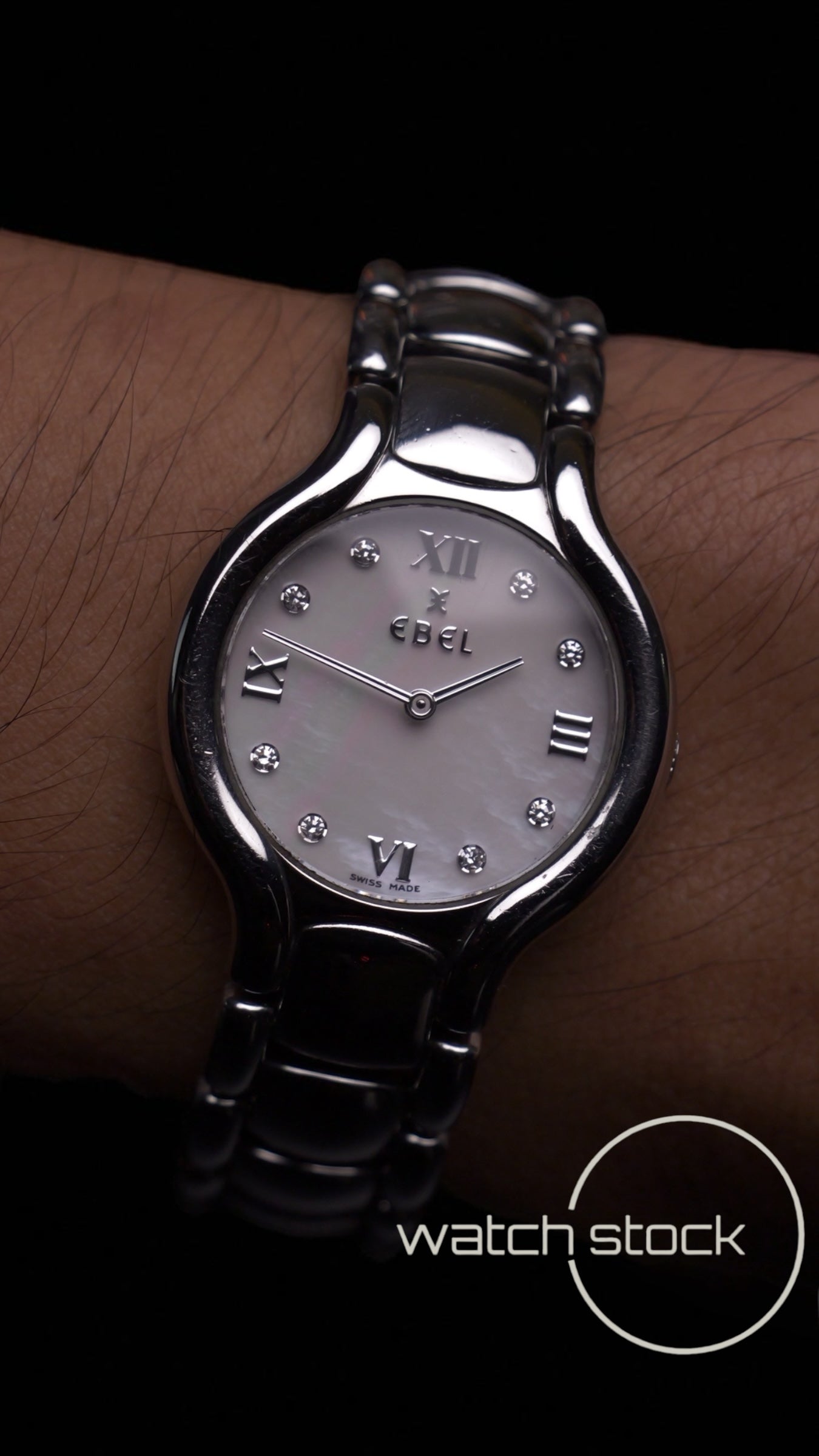 Ebel Beluga Quartz 26mm ref 9157421 diamanti anno 1990