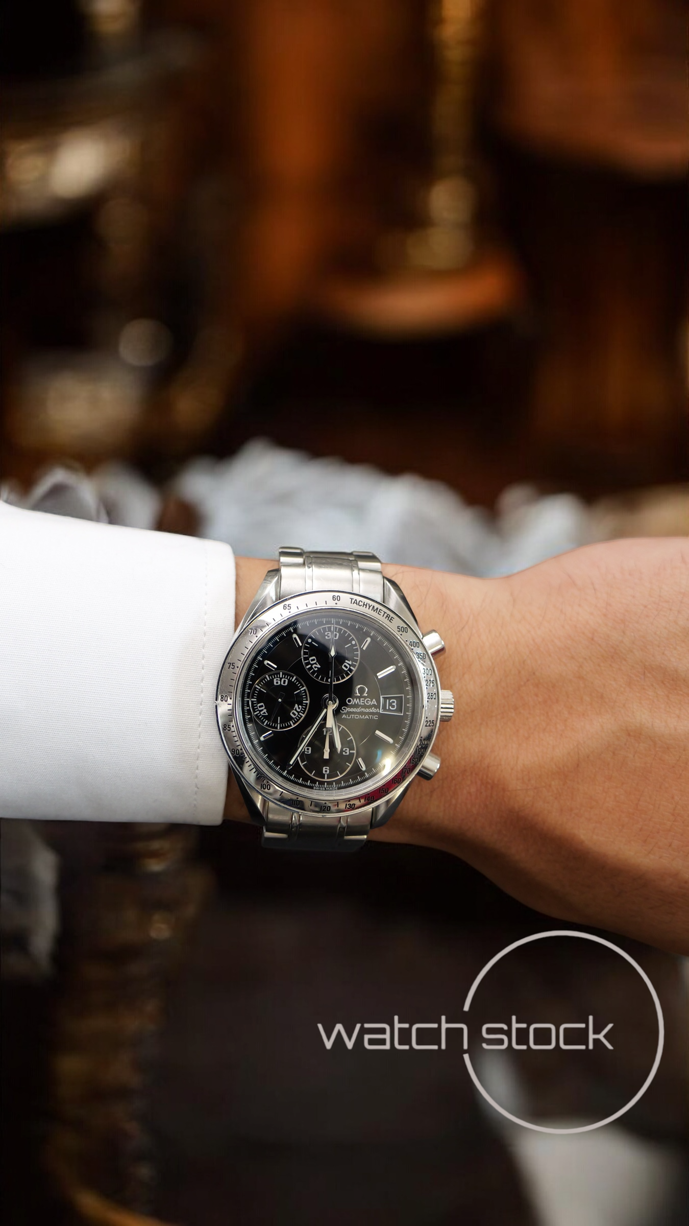 Omega speedmaster date (39mm) condizioni eccezionali Ref. 3513.50 automatic black dial