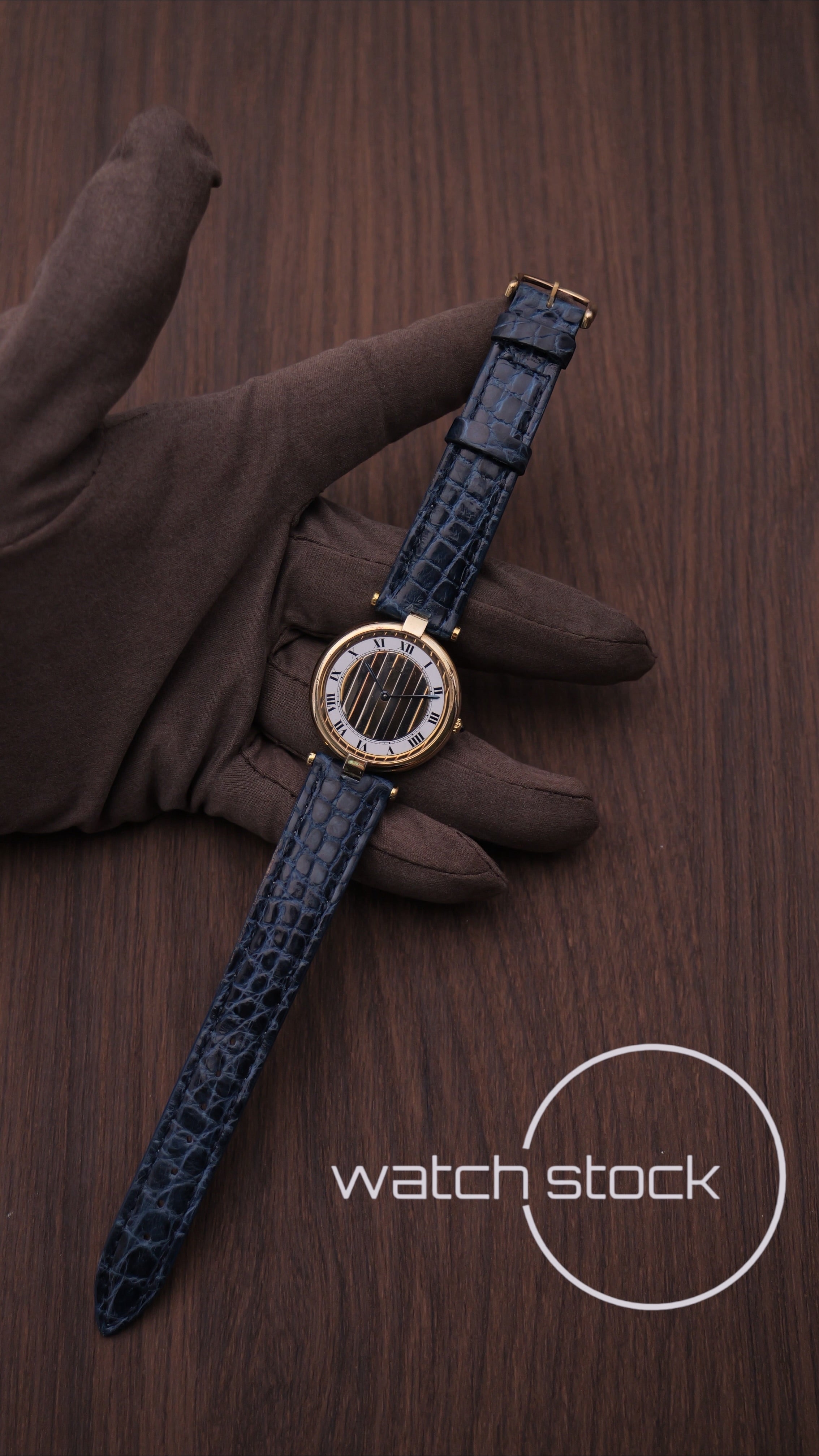 Cartier Vendome 30mm Trinity dial anno 1980