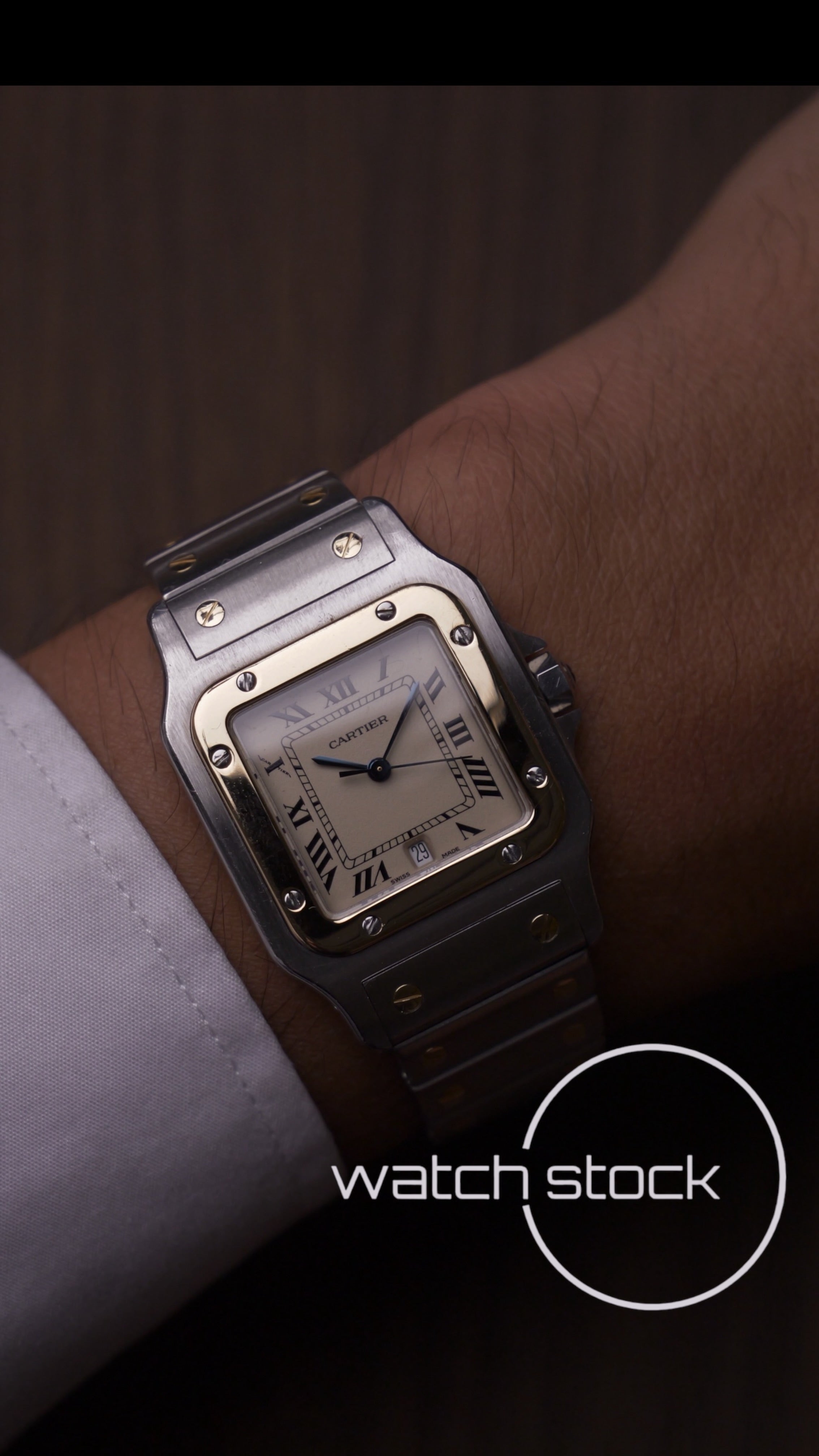 Cartier santos galbee 29x41mm ref.187901 Box+ Booklets
