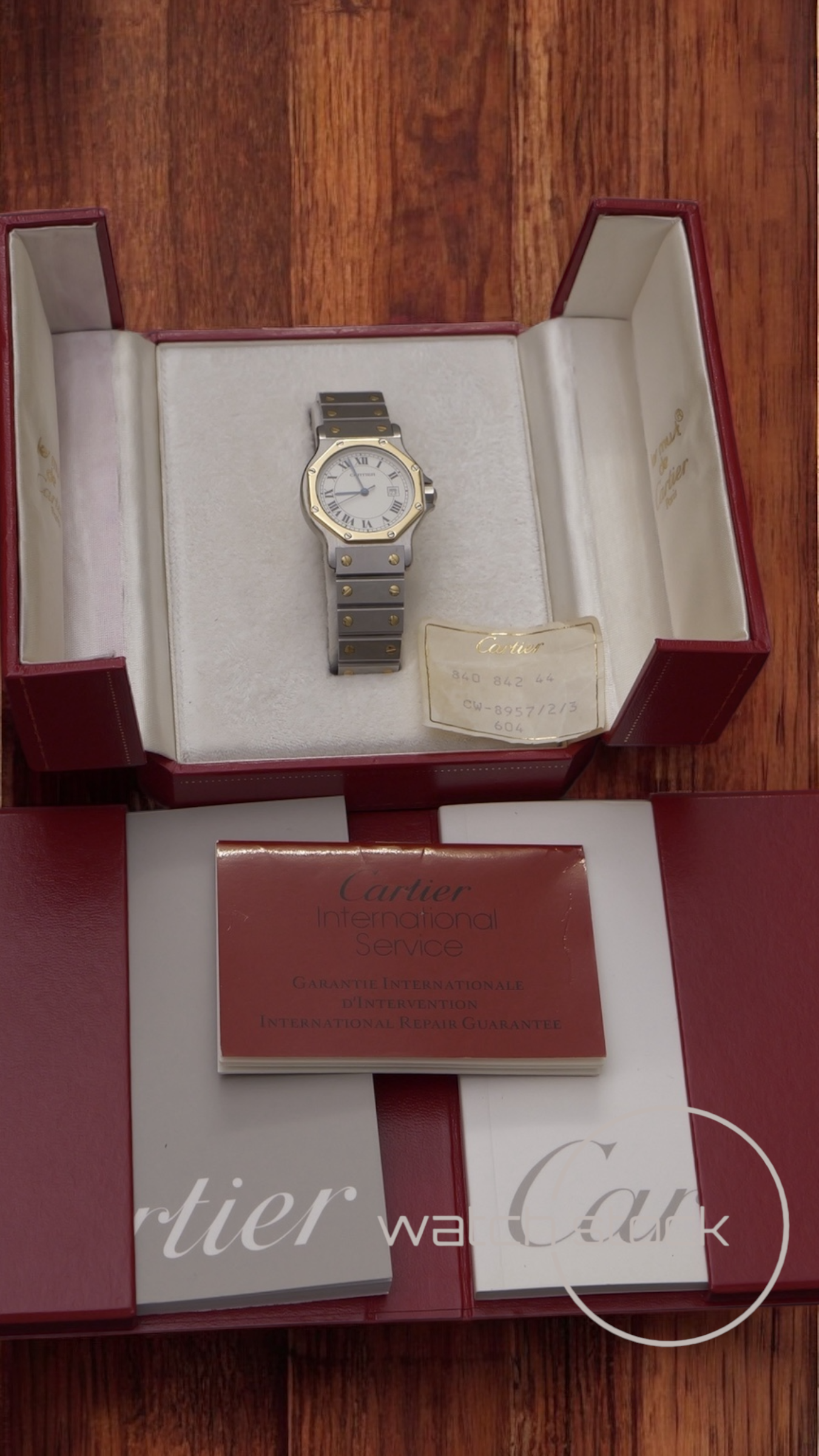 Cartier santos Octagon FULL SET 30mm (Large) men santos de cartier 2966 Automatic