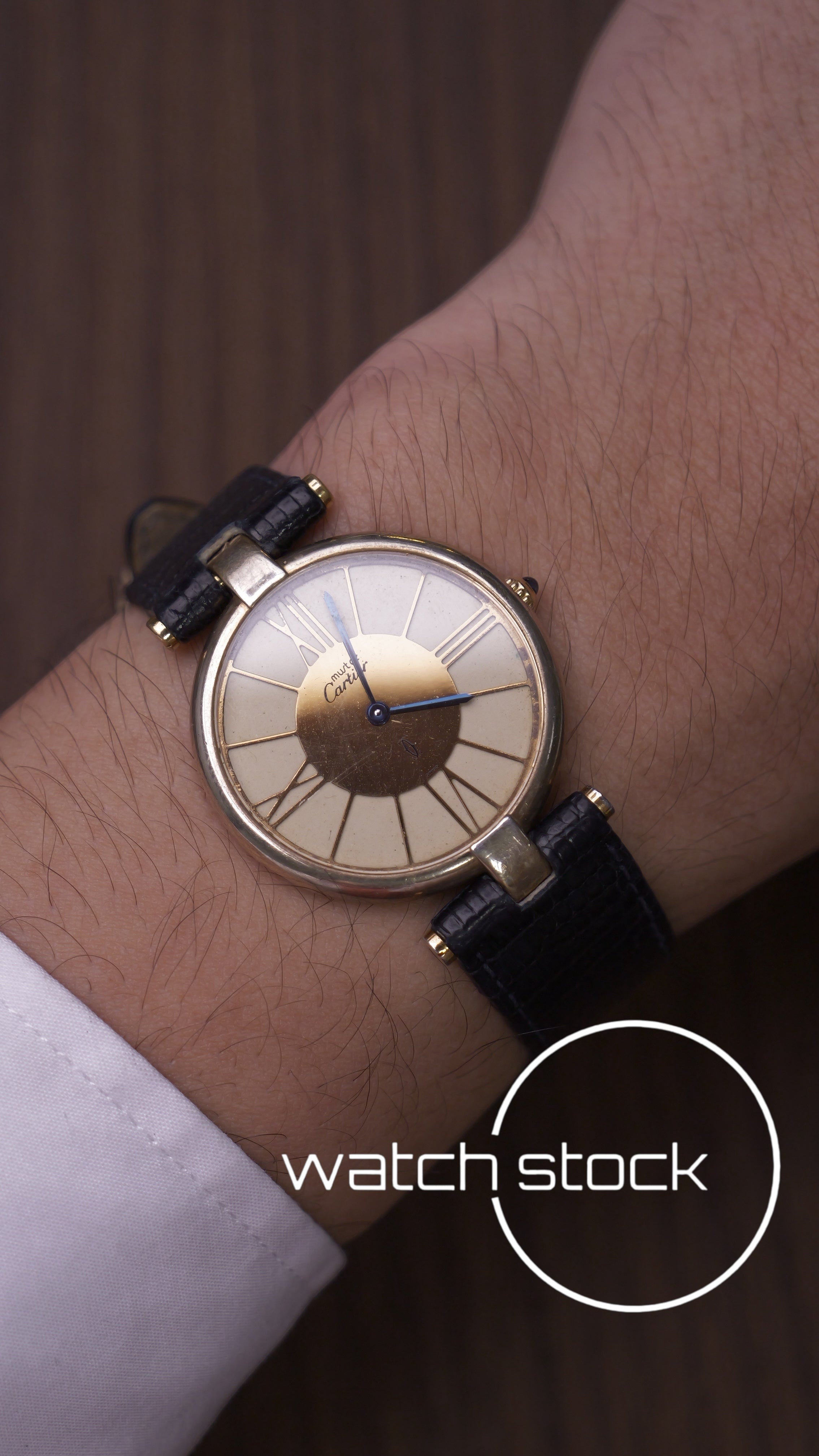 Cartier Vendome roman numbers dial anno 1990