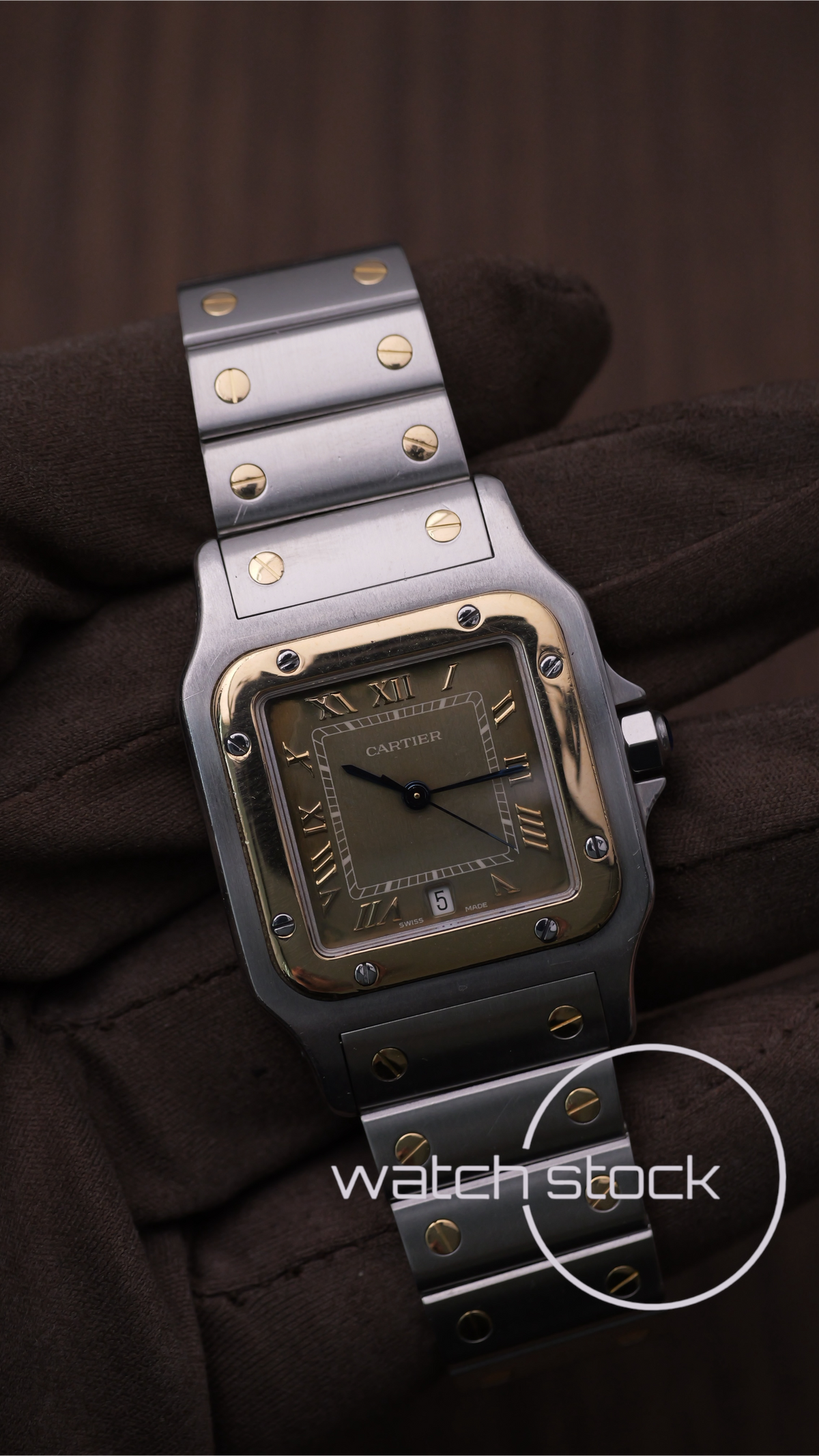 Cartier santos galbee Tropical dial 29x41mm Ref. 187901