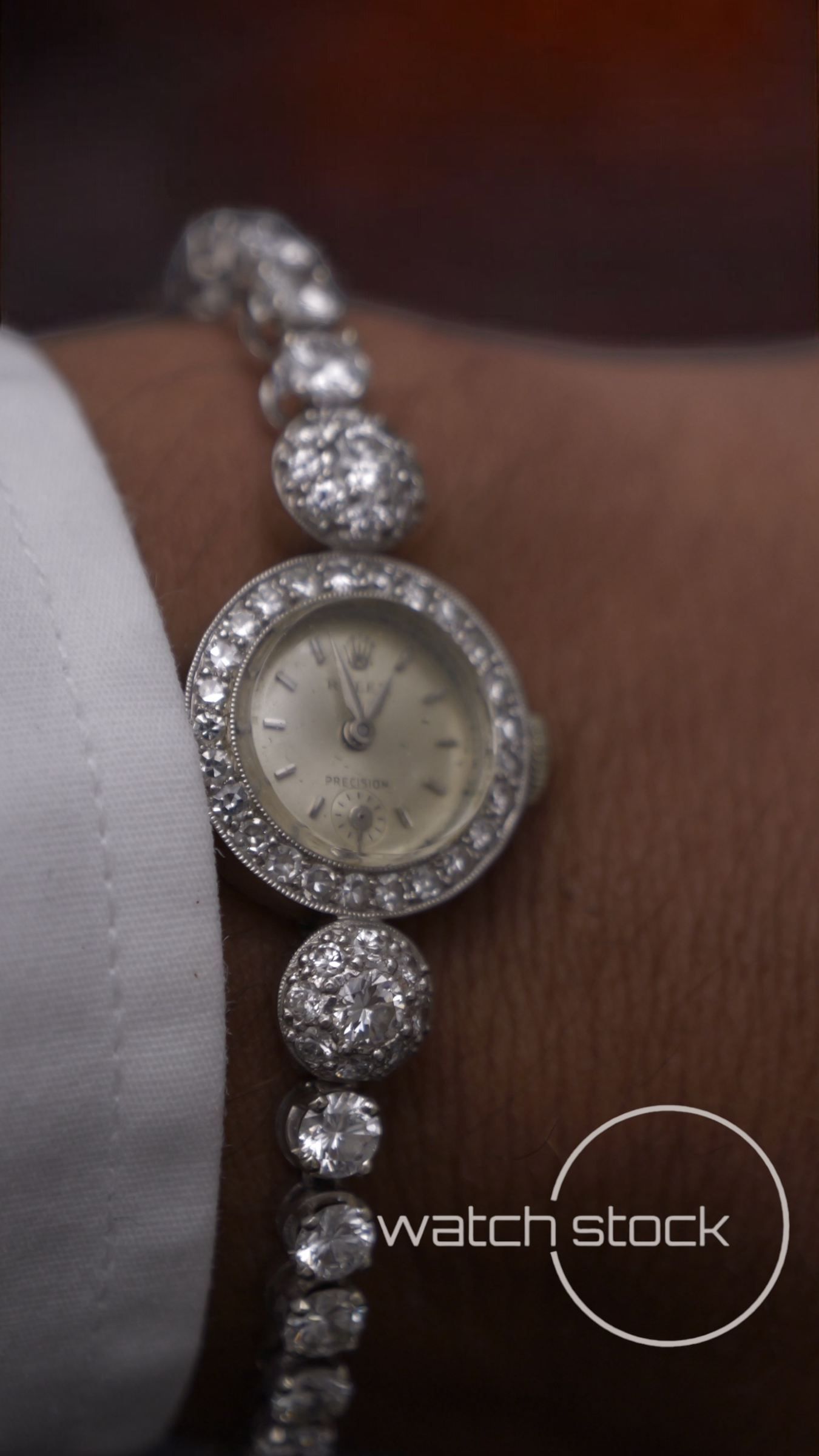 Rolex precision platino e diamanti 22mm(RARO)