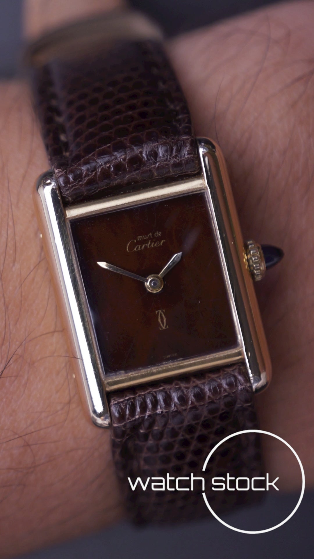 Cartier Tank lady turtle+spyder dial 1970