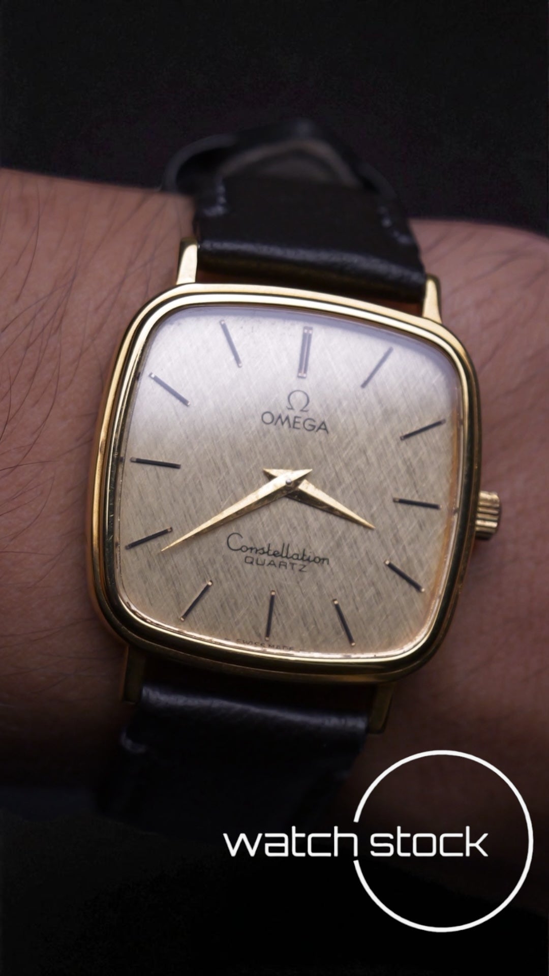Omega Constellation linen dial placcato oro ref: 191.0045 anno 1977