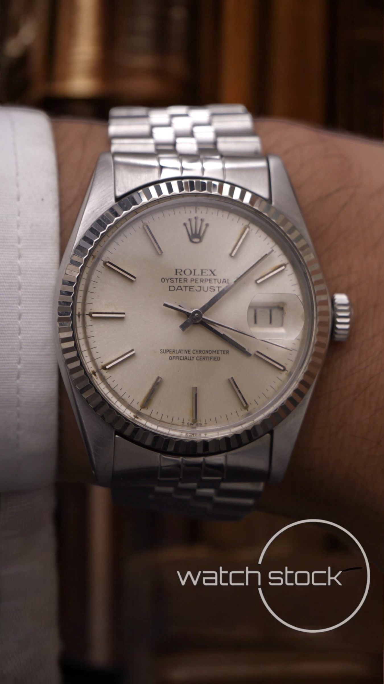 Rolex datejust 36mm 16014 argènté dial