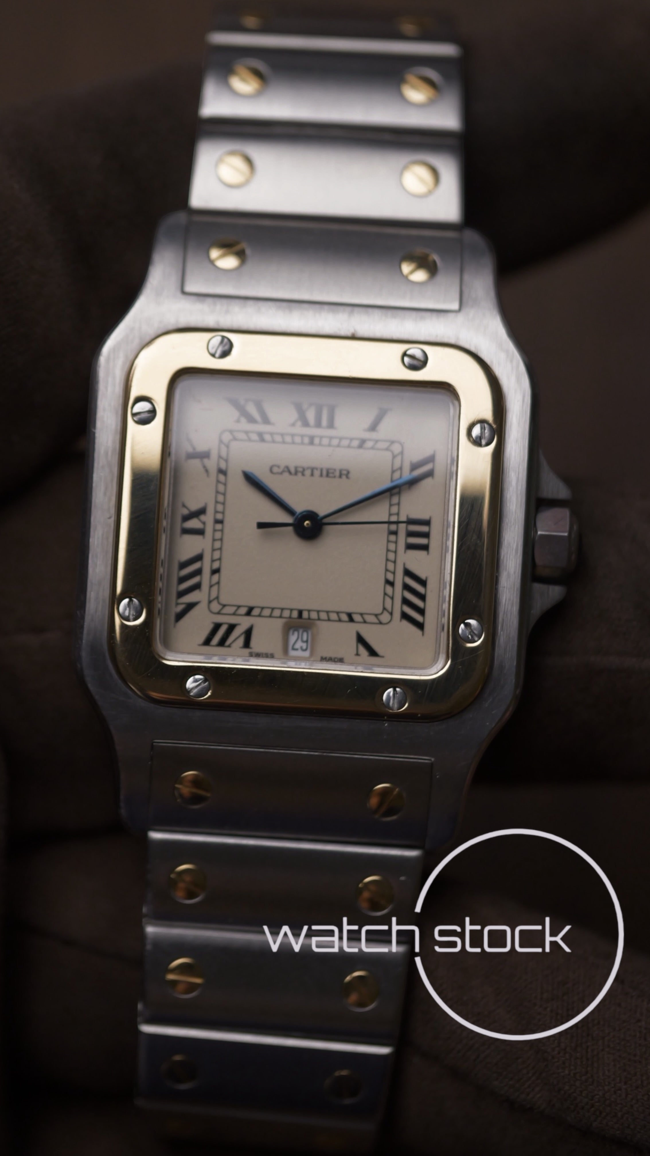 Cartier santos galbee 29x41mm ref.187901 Box+ Booklets