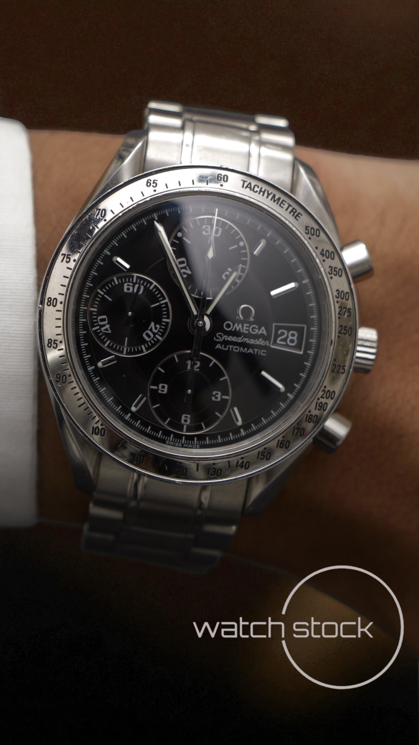 Omega speedmaster date 39mm condizioni eccezionali Ref. 3513.50 automatic black dial