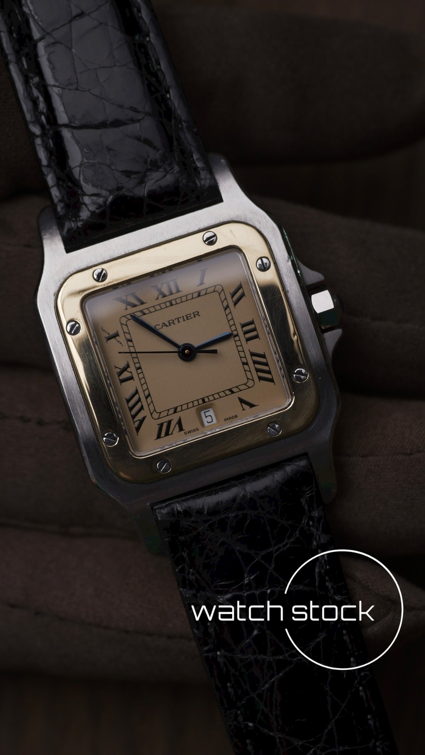 Cartier santos galbee 29x41mm ref.187901 quarz