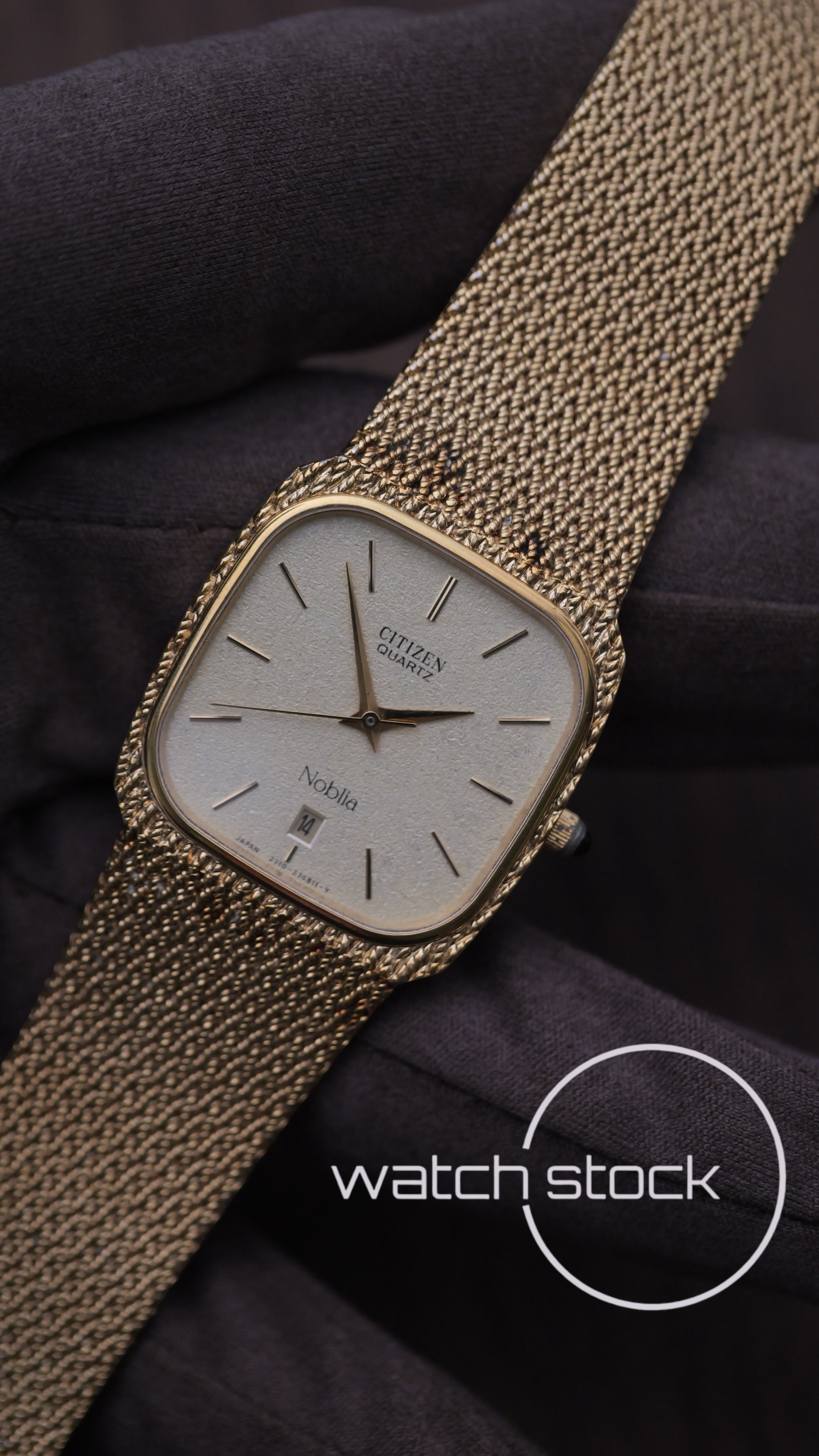 Citizen Noblia vintage placcato oro Quartz