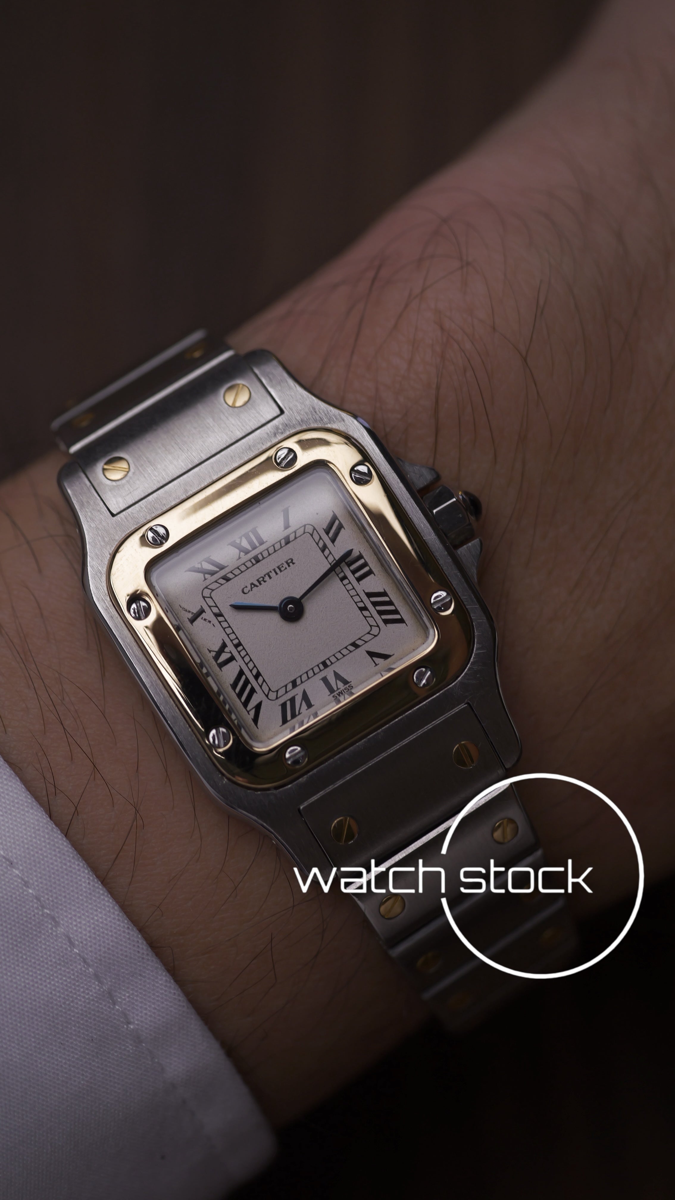Cartier santos galbee lady quartz 24x35mm ref. 1057930 FULL SET