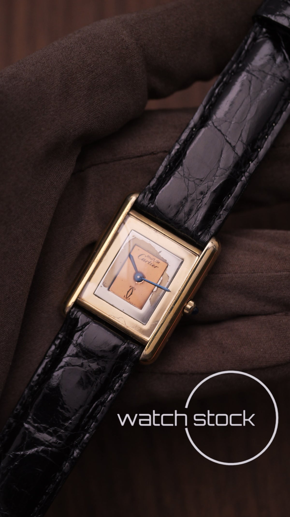 Cartier Tank trinity dial vintage men size