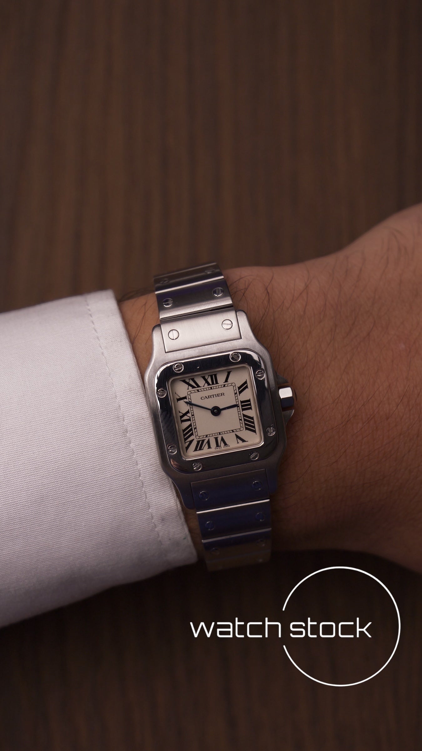 Cartier santos galbee quartz 24x35mm ref.1565