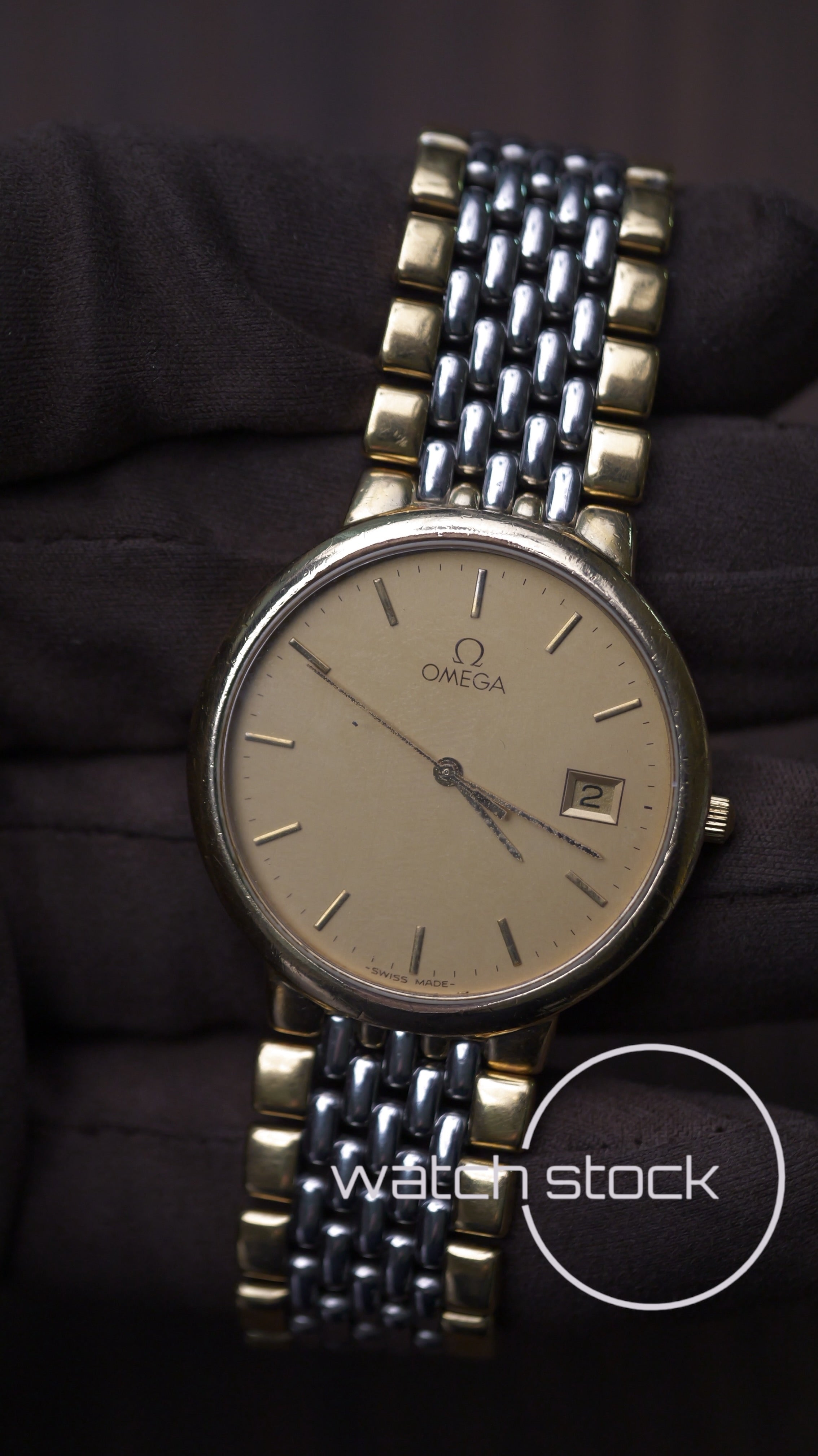 Omega De ville 1991 vintage 33mm con bracciale + card Quartz