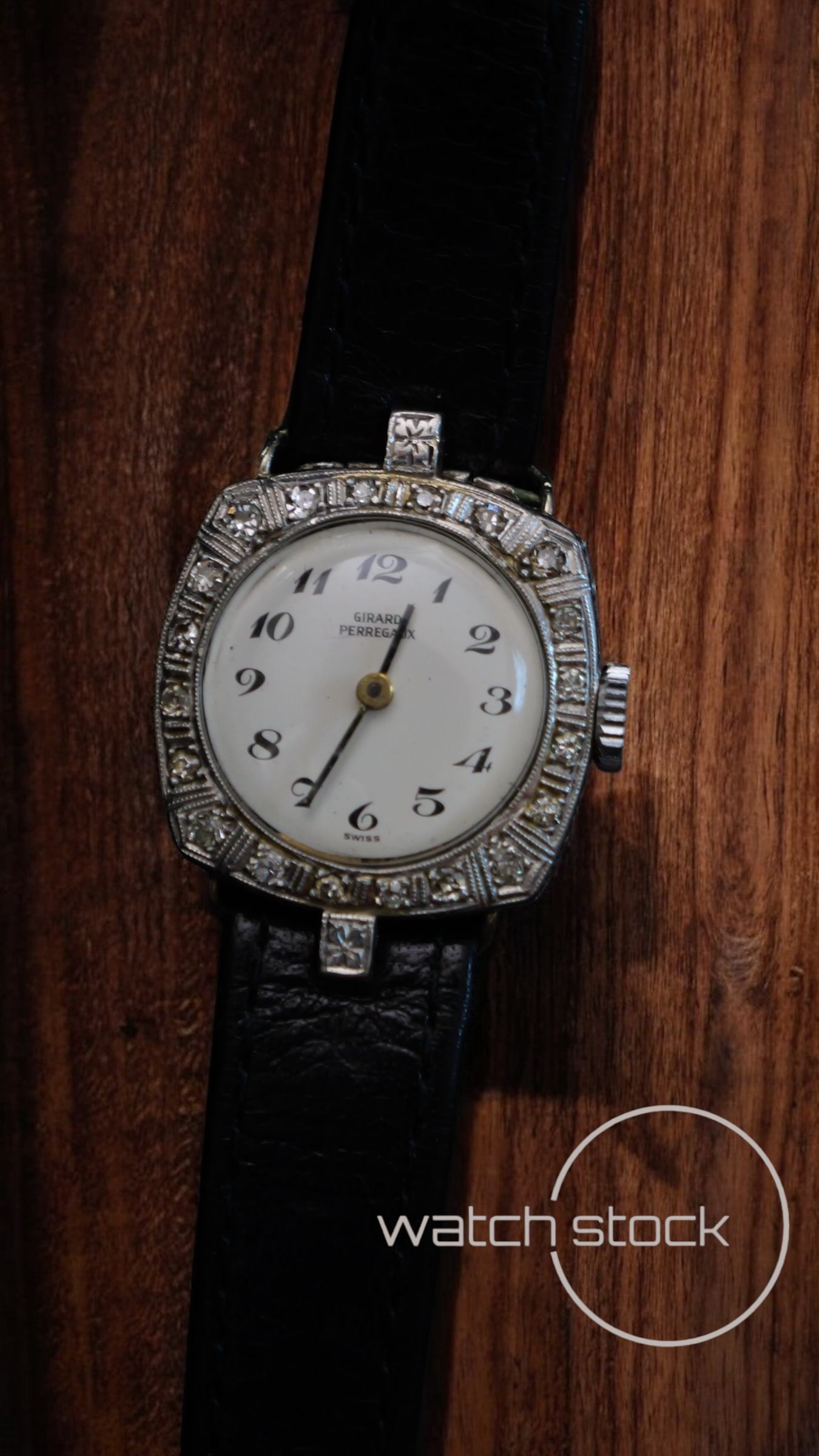 Gerard peregaux in platino con diamanti vintage Dress Watch unisex 23mm carica manuale