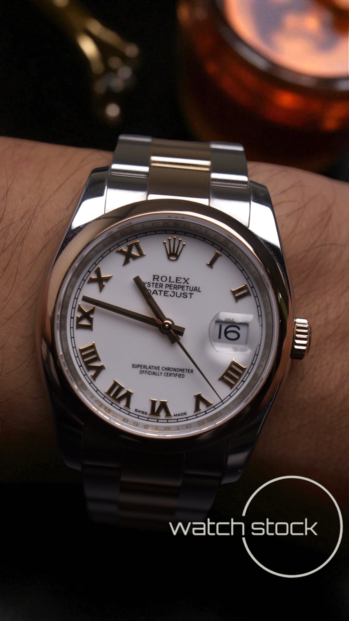 Rolex datejust 36mm Ref.116201 two-tone rose gold