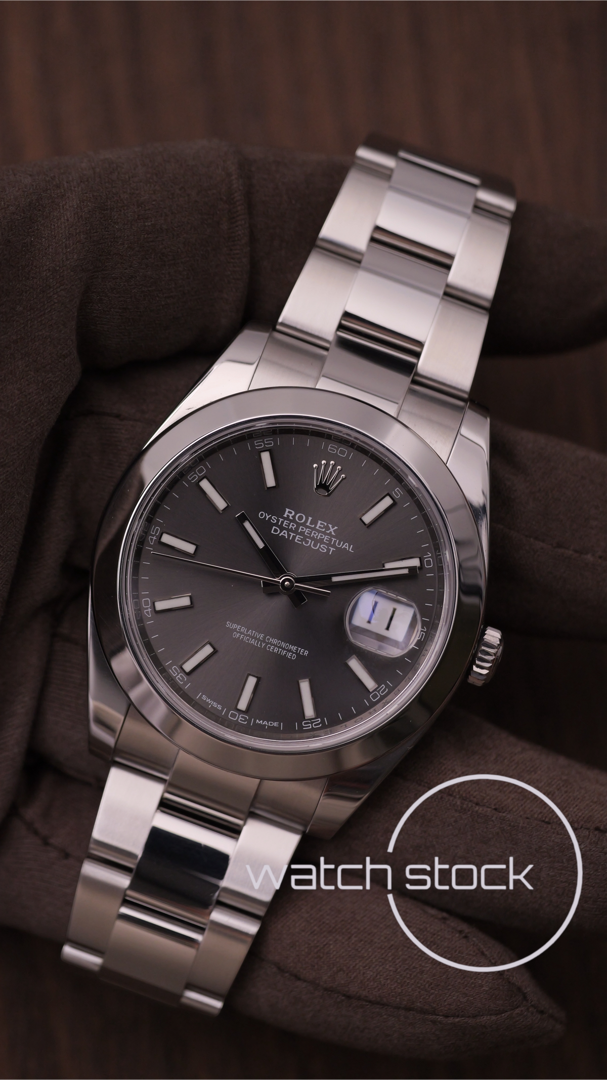 Rolex Datejust Dark Rhodium 41mm ref 126300 full set anno 2018