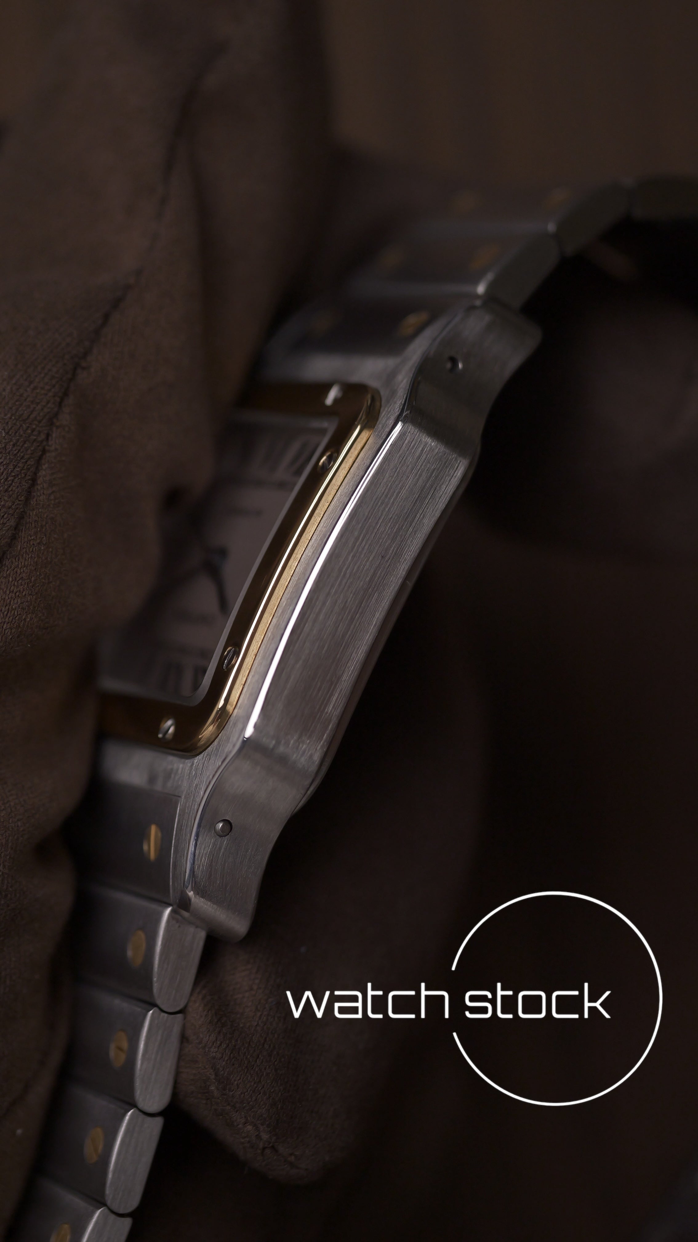 Cartier santos galbee XL gold steal ref.2823 Full set Automatic 32x45mm