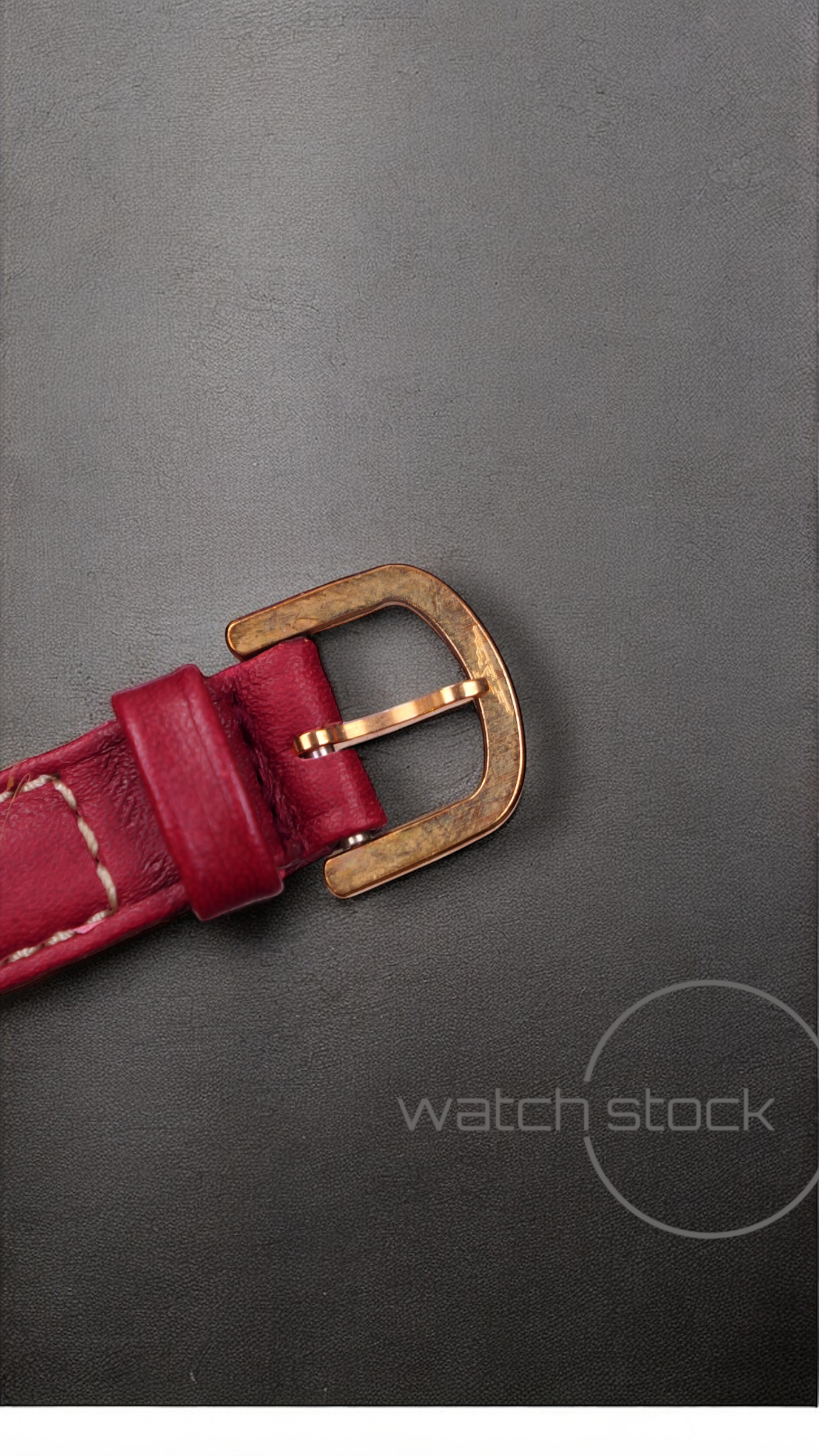 Cinturino Longines in pelle rosso con fibbia loggata ansa 14mm