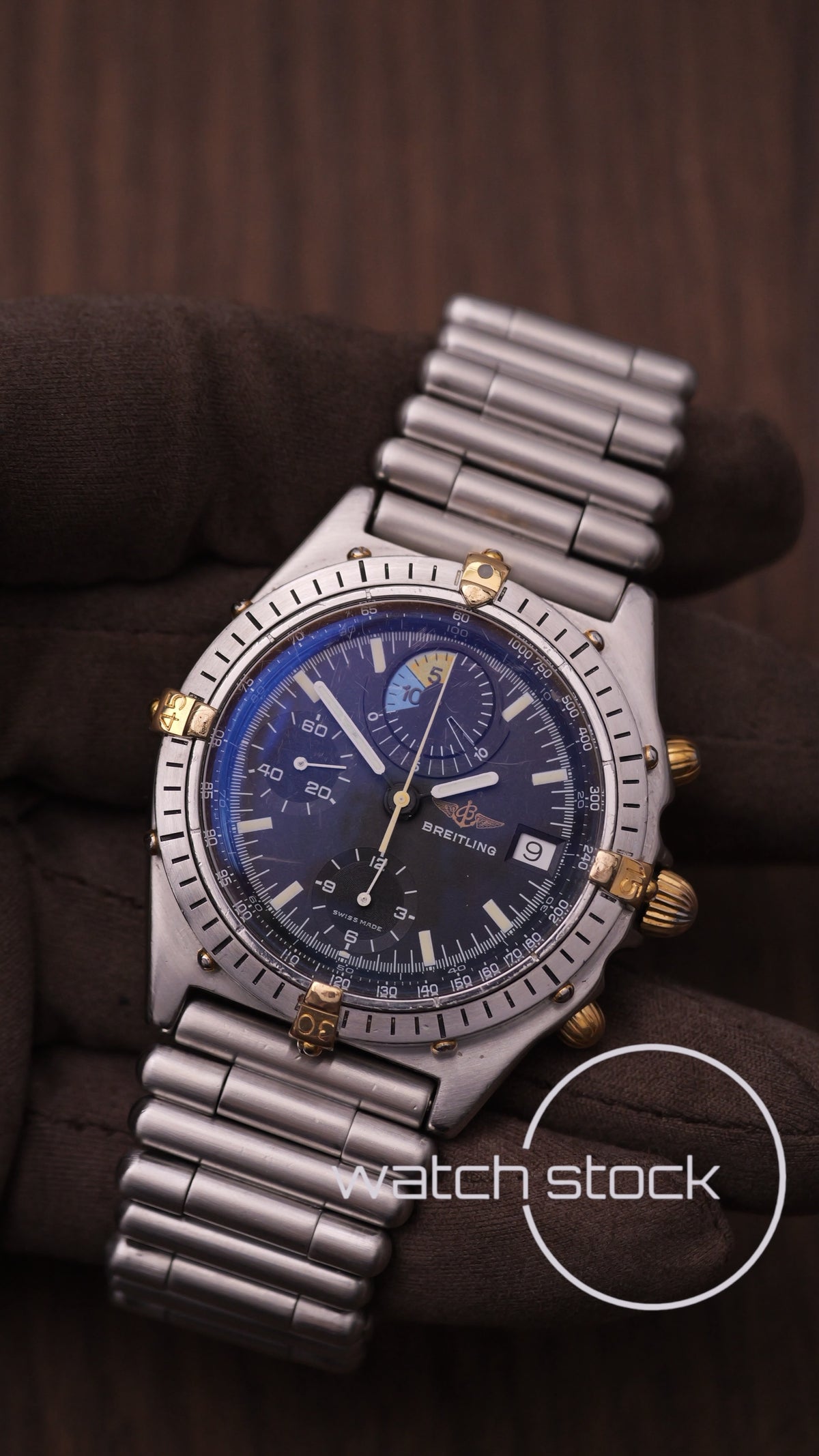 Breitling chronomat Yachting regatta black dial ref.81.950 bracciale a cartucciera + Box