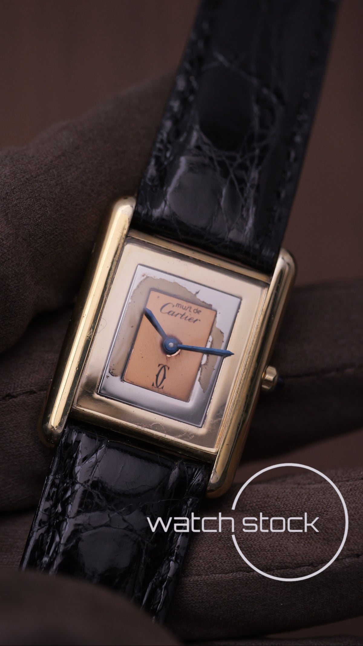 Cartier Tank trinity dial vintage men size