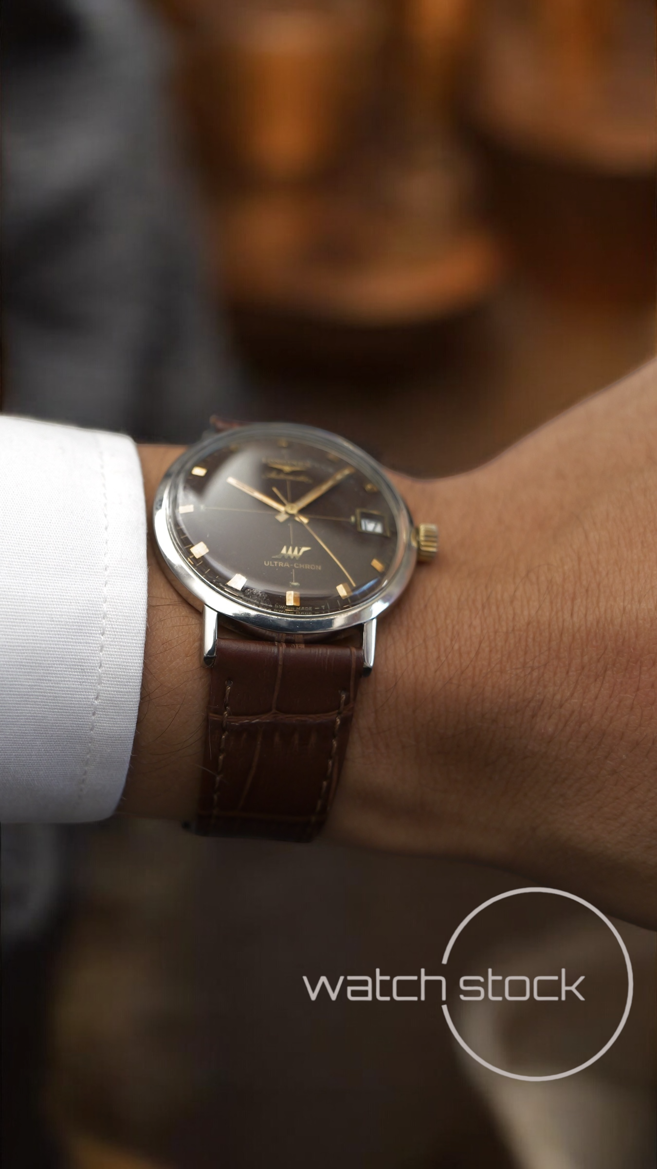 Longines ultrachron automatic vintage Dress Watch 34mm