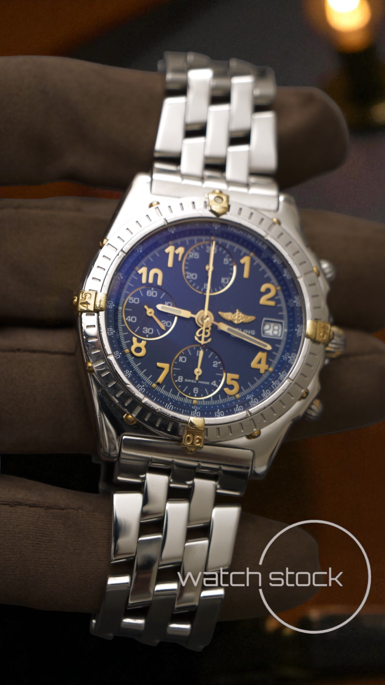 Breitling chronomat blue dial ref.B13050.1 Automatic