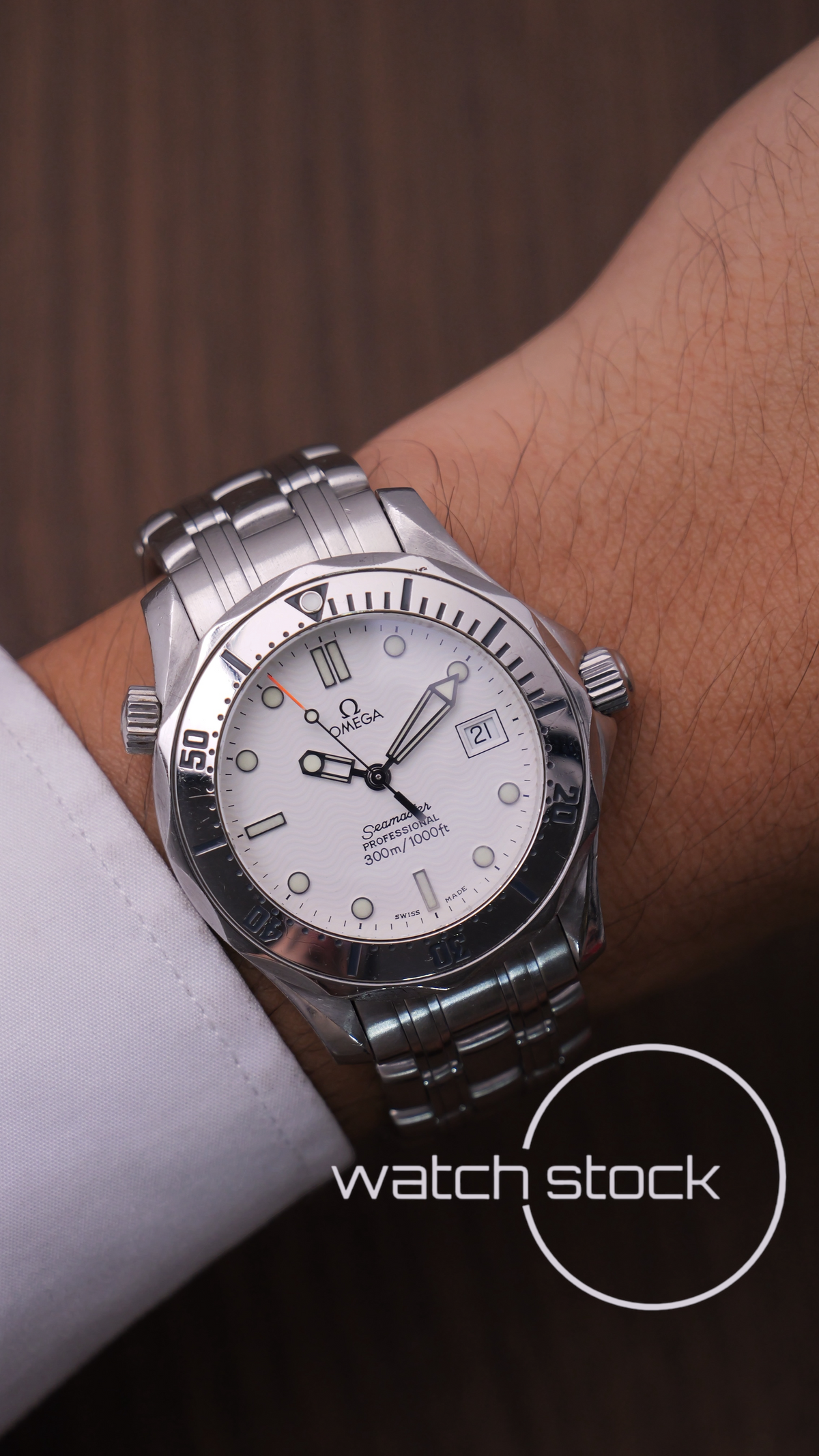 Omega seamaster 300m quartz (36mm) white dial