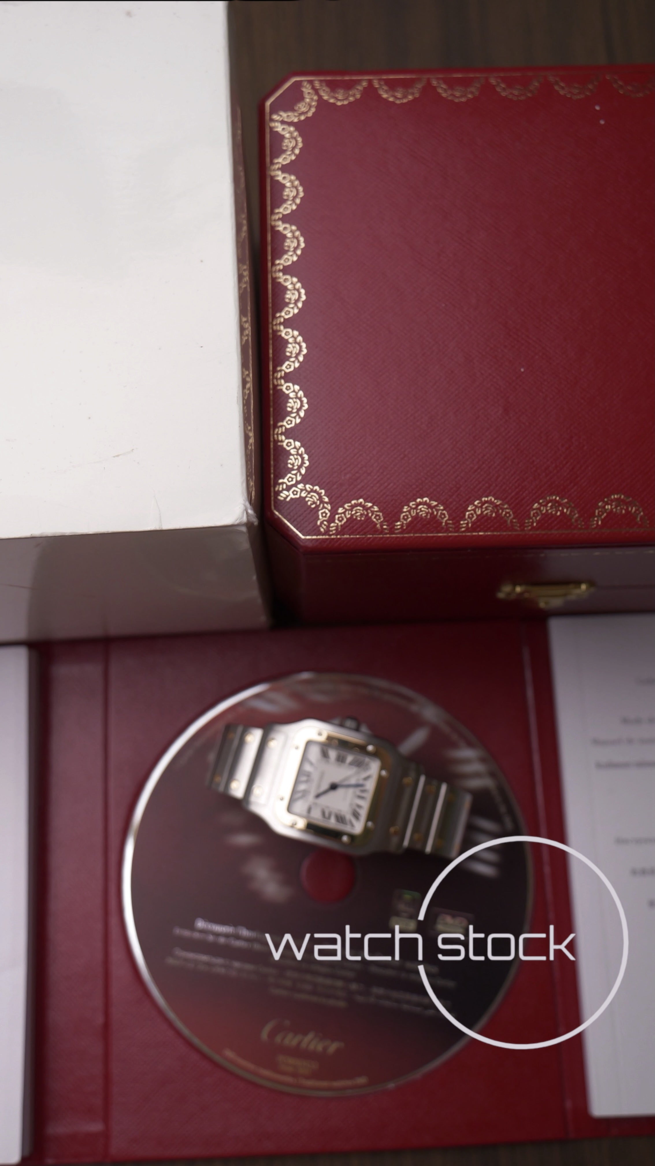 Cartier santos galbee XL Gold Steel ref.2823 Full set Automatic 32x45mm