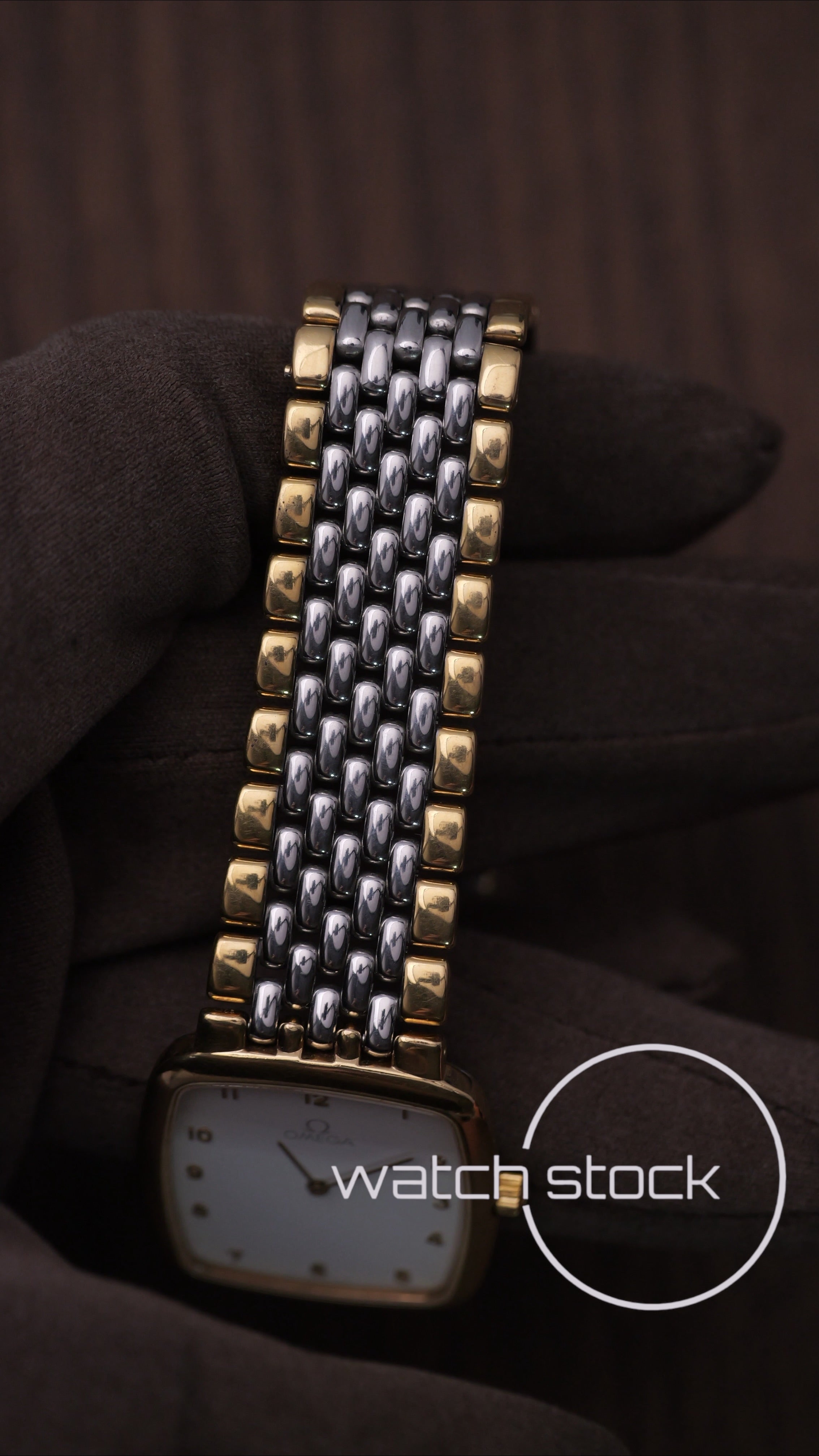 Omega De ville vintage chicchi di riso quadrante onde Quartz 1986