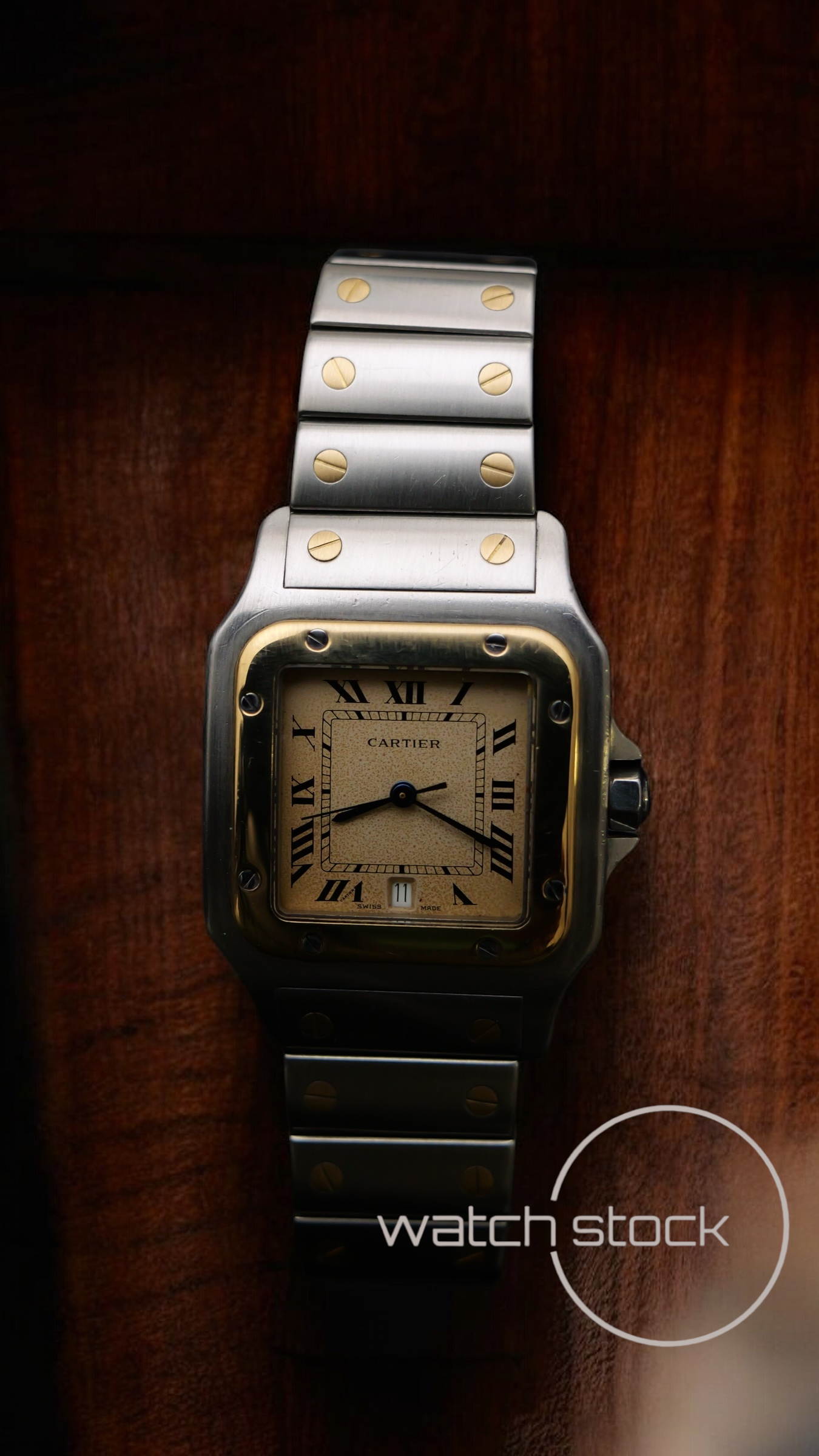 Cartier santos galbe 29x41mm ref.187901 must de cartier quarz