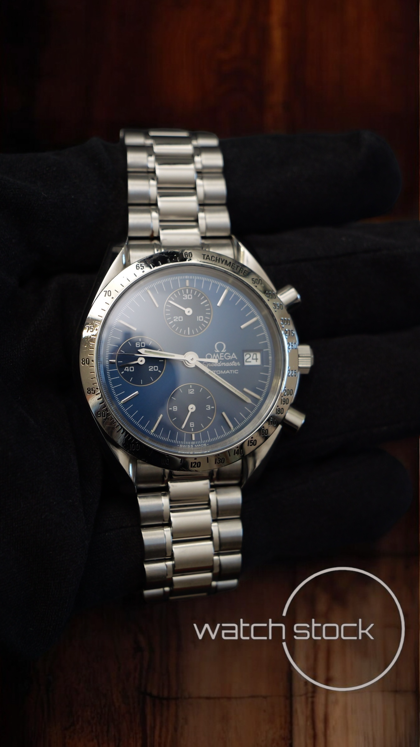 Omega speedmaster date (39mm) condizioni eccezionali Ref. 3511.80 automatic blue dial