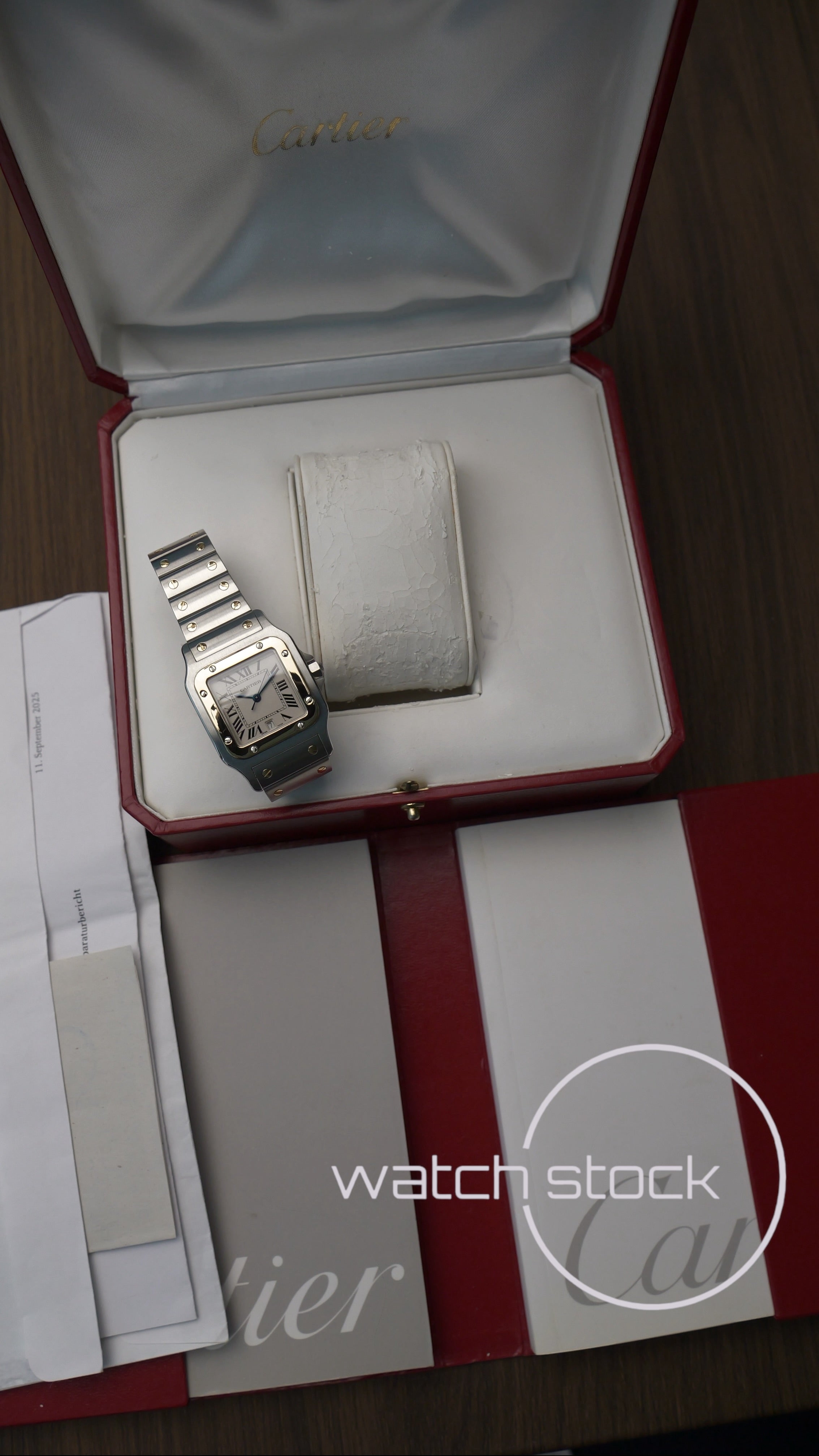Cartier santos galbee 29x41mm Ref. 1566 Full Set