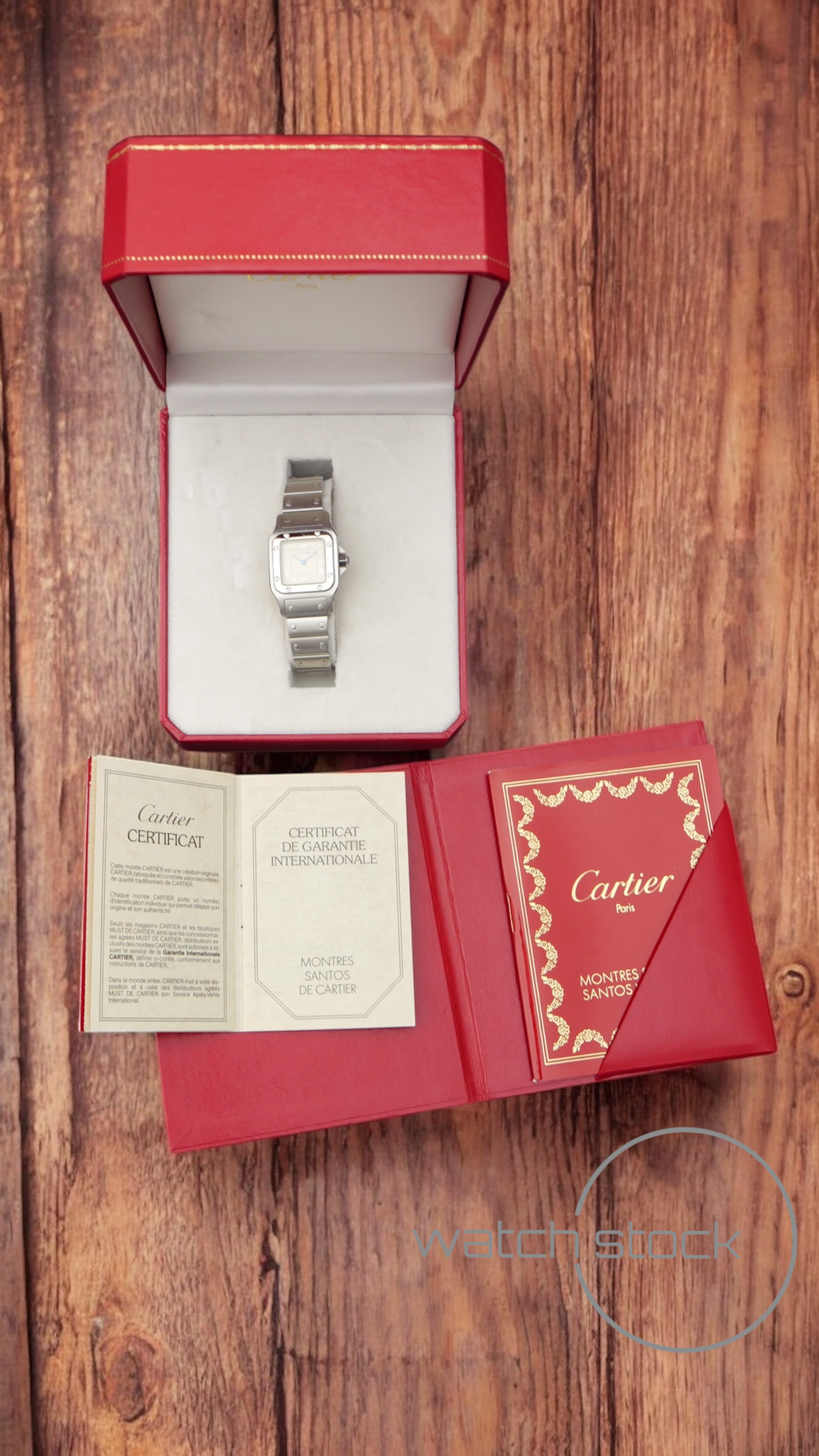 Cartier santos galbe lady 24x35mm santos de cartier quarz box misura 2 FULL SET