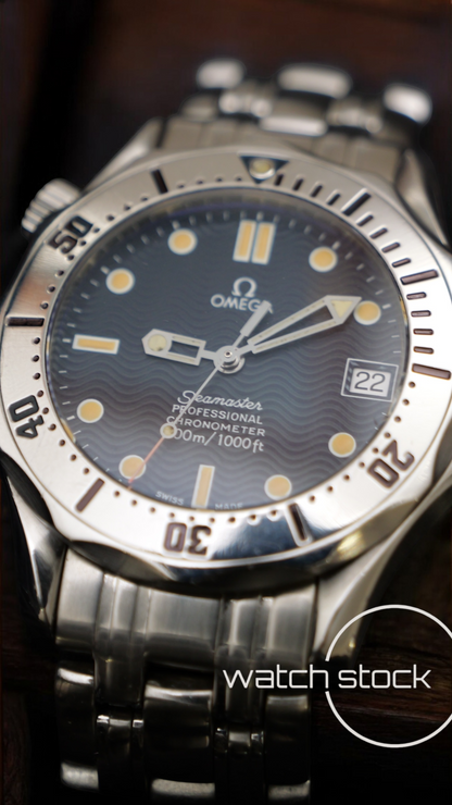 Omega seamaster 300m automatic (36mm) blue dial ref. 168.1502