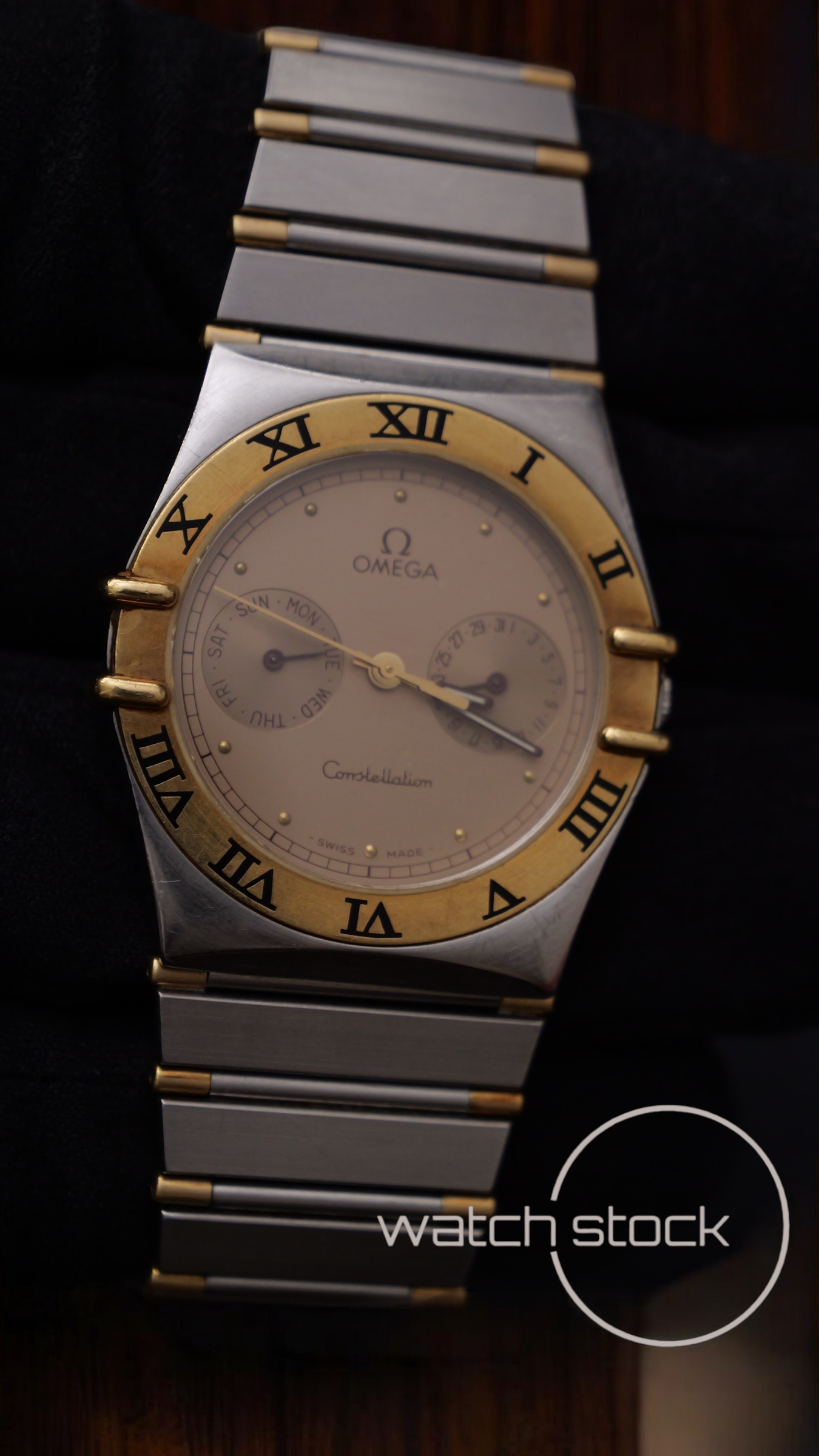 Omega constellation daydate quarz (34mm) yellow dial vintage