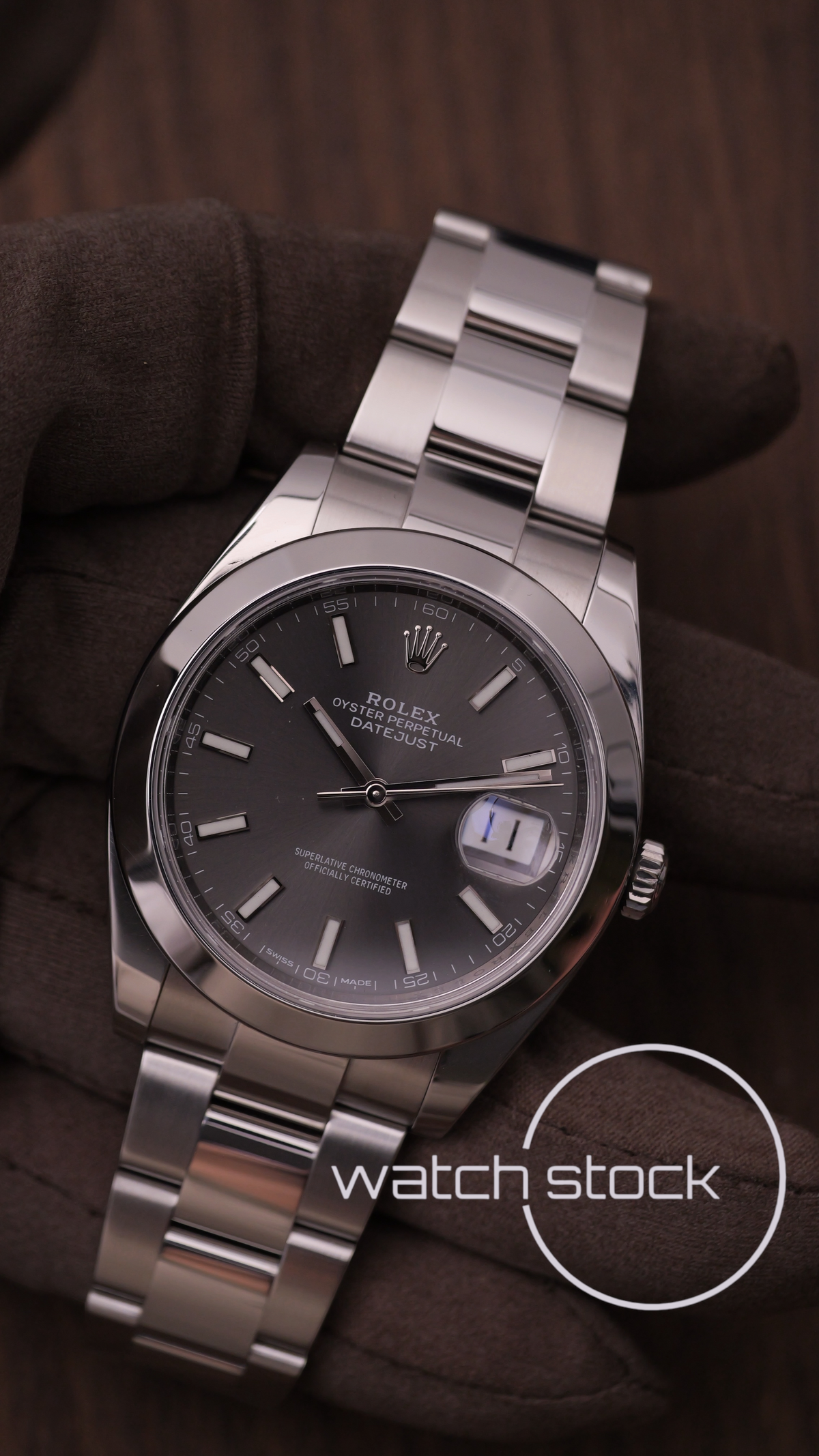 Rolex Datejust Dark Rhodium 41mm ref 126300 full set anno 2018