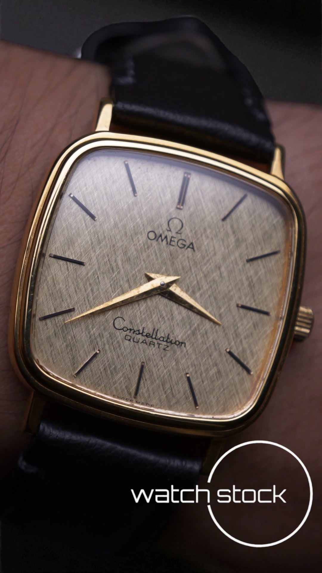 Omega Constellation linen dial placcato oro ref: 191.0045 anno 1977