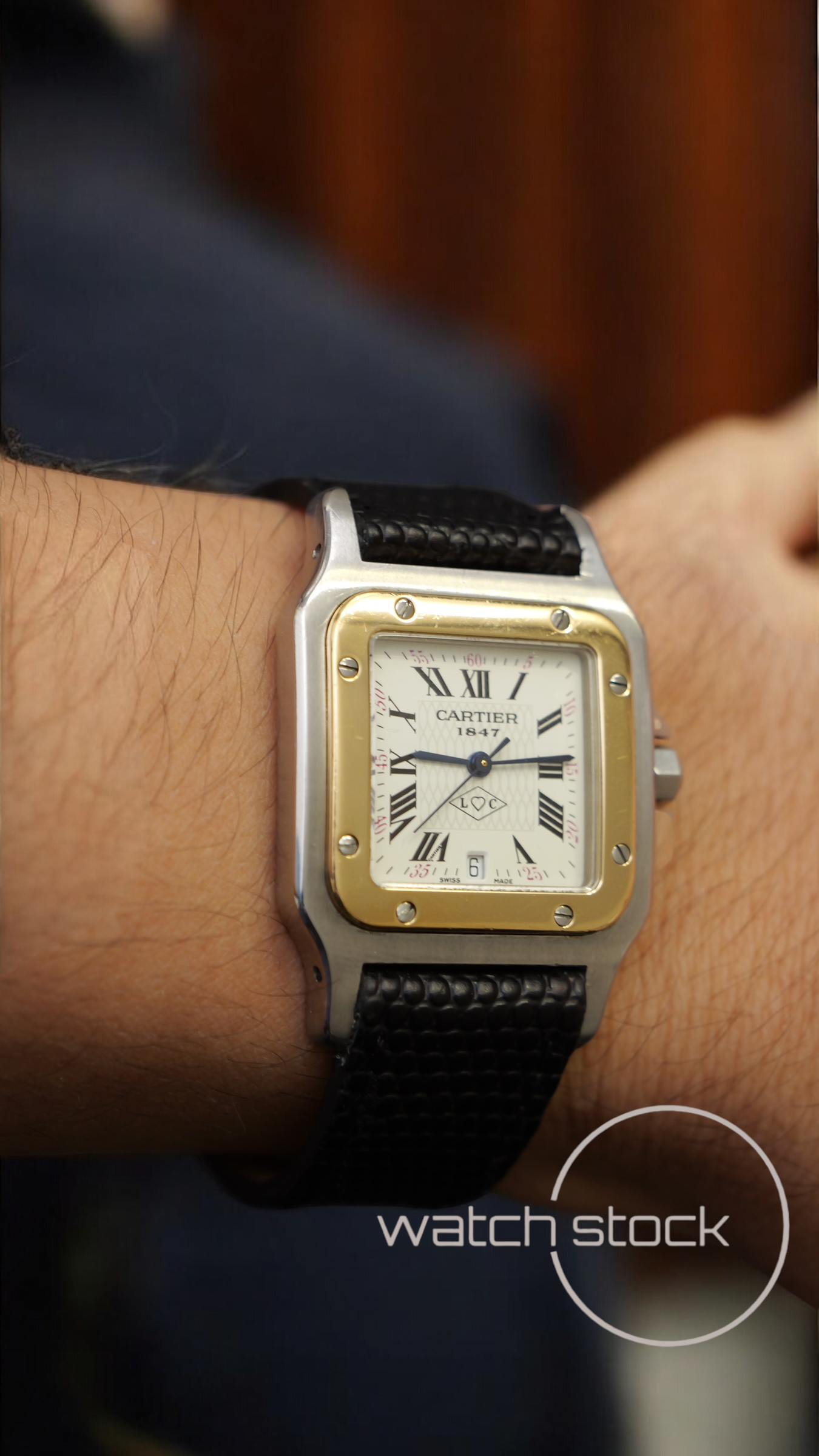 Cartier santos galbe anniversario 150th (RARO) 29x41mm santos de cartier quarz