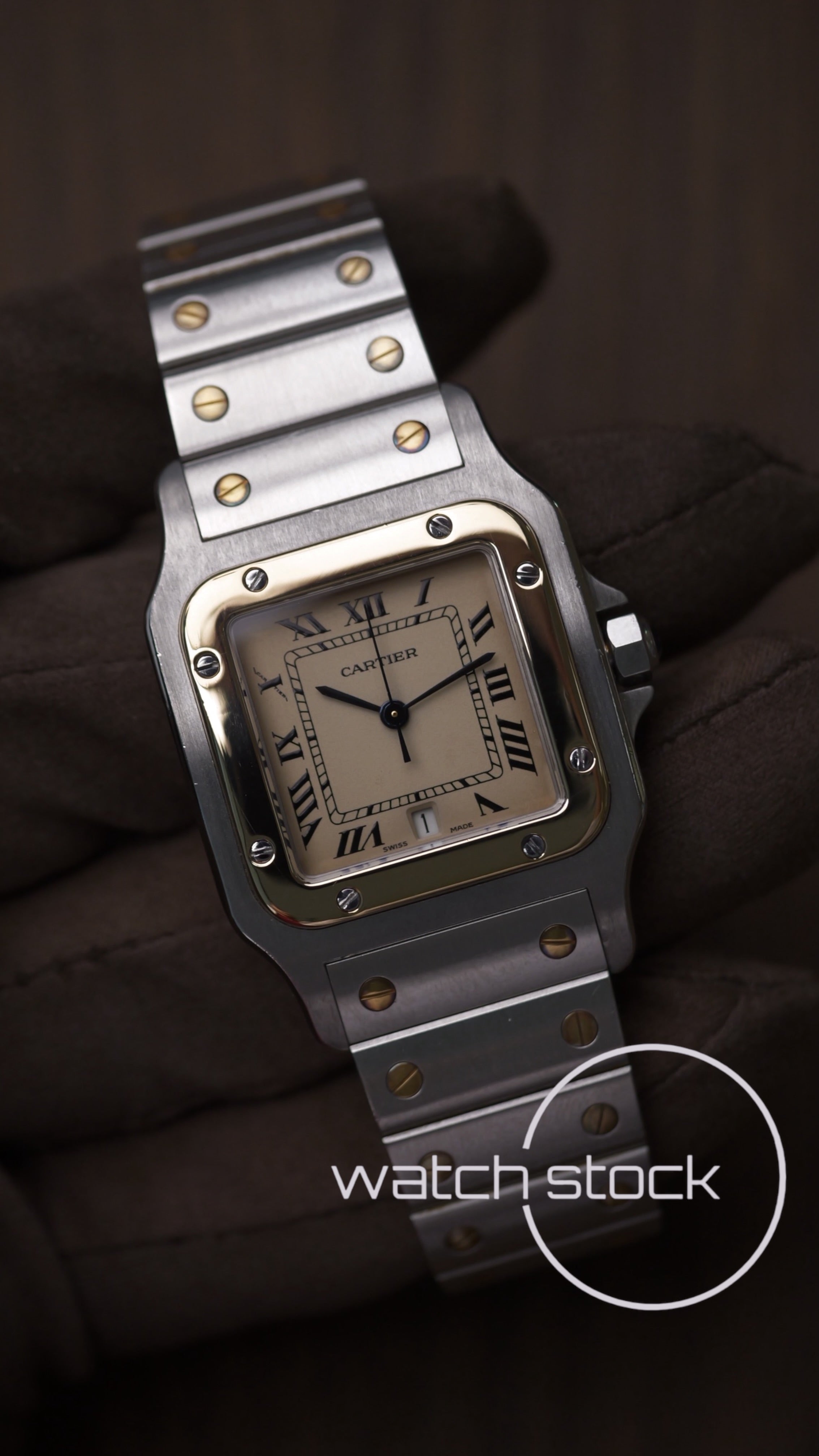 Cartier santos galbee 29x41mm ref.187901 Full Set