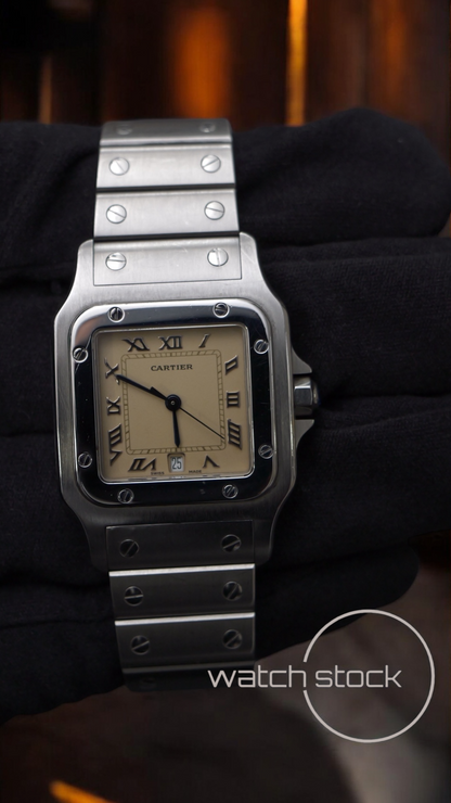 Cartier santos galbe 29x41mm ref.987901 must de cartier quarz