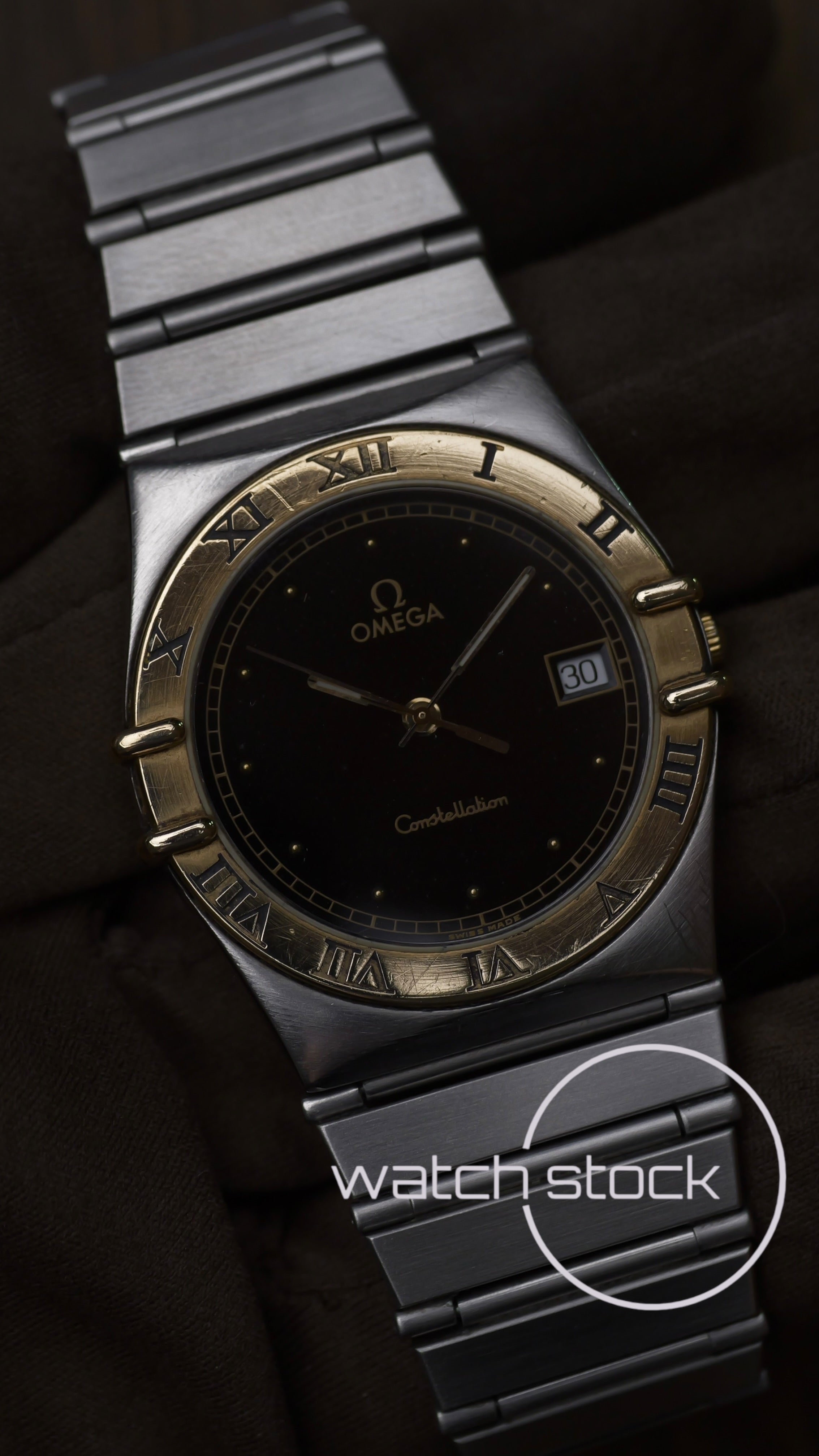 Omega constellation quarz (34mm) black dial vintage