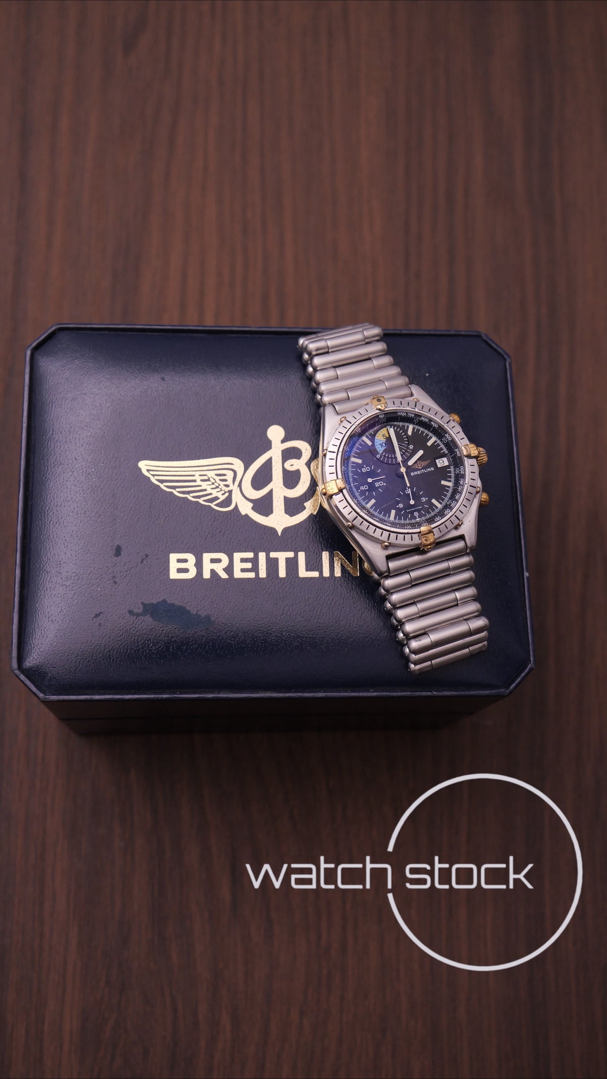 Breitling chronomat Yachting regatta black dial ref.81.950 bracciale a cartucciera + Box