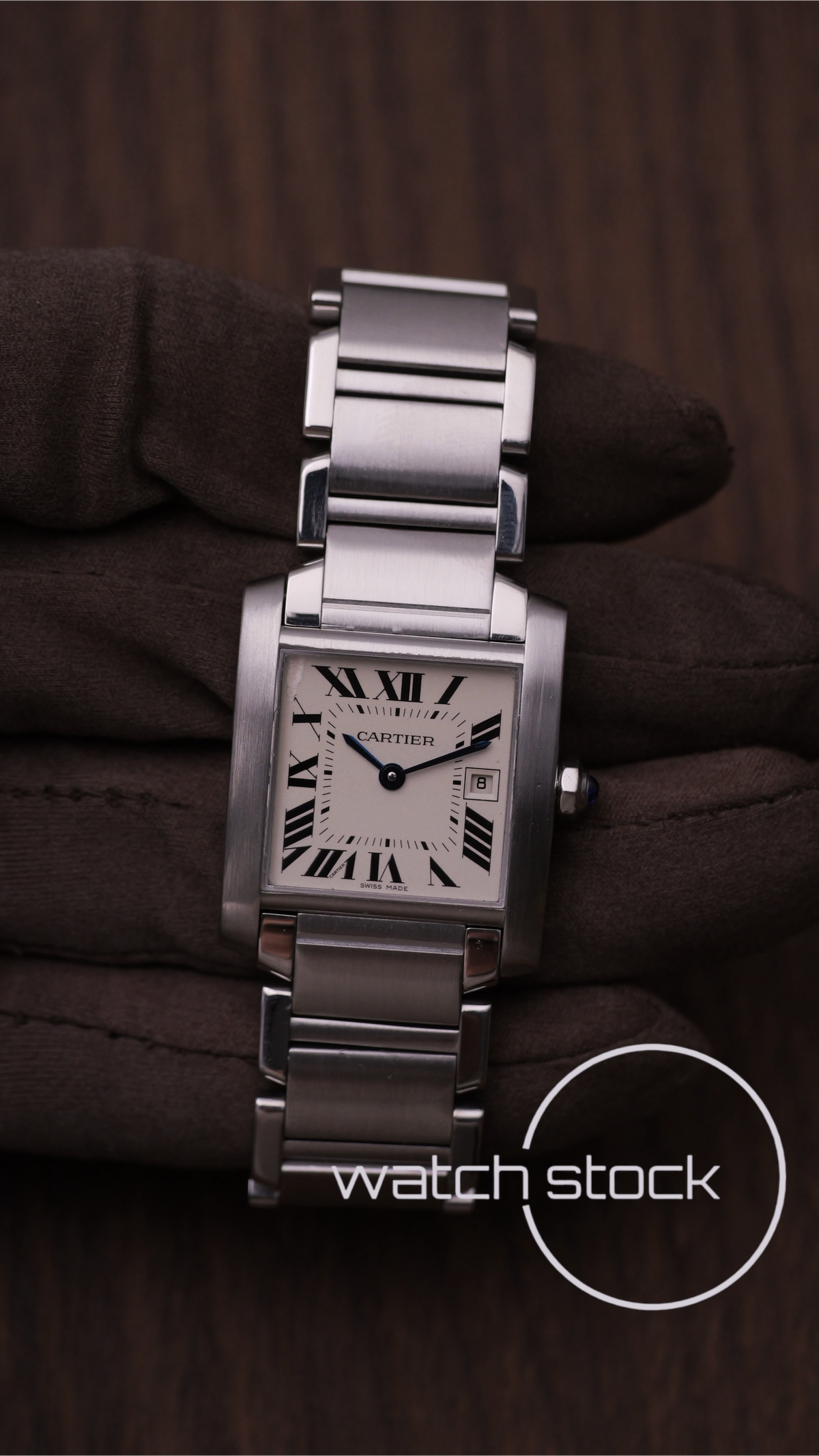 Cartier tank francaise medium ref.2465 29x30mm quartz