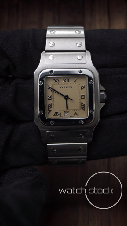Cartier santos galbe 29x41mm ref.987901 must de cartier quarz