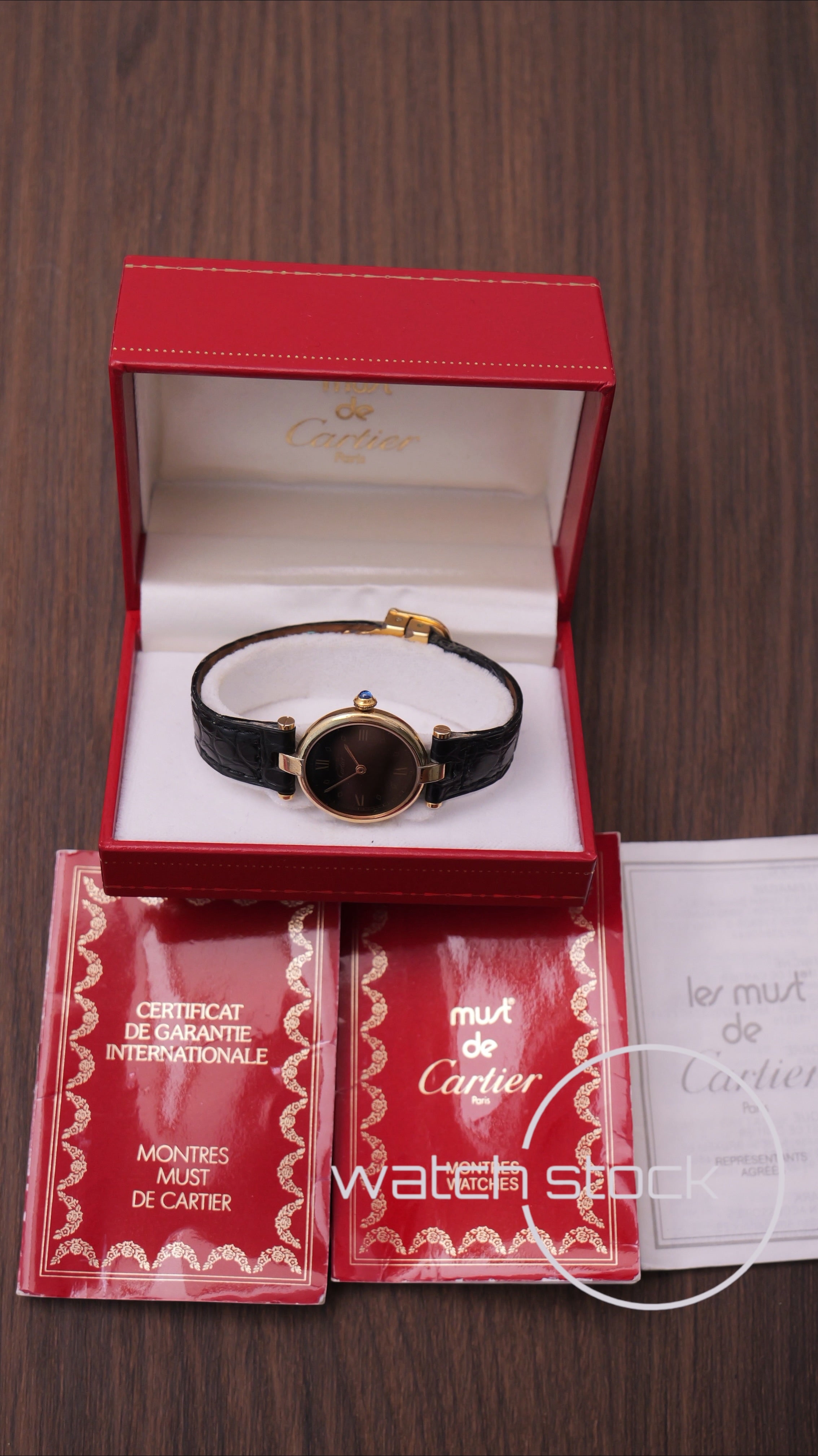 Cartier Vendome 24mm ref. 590004 lady FULL SET 1989