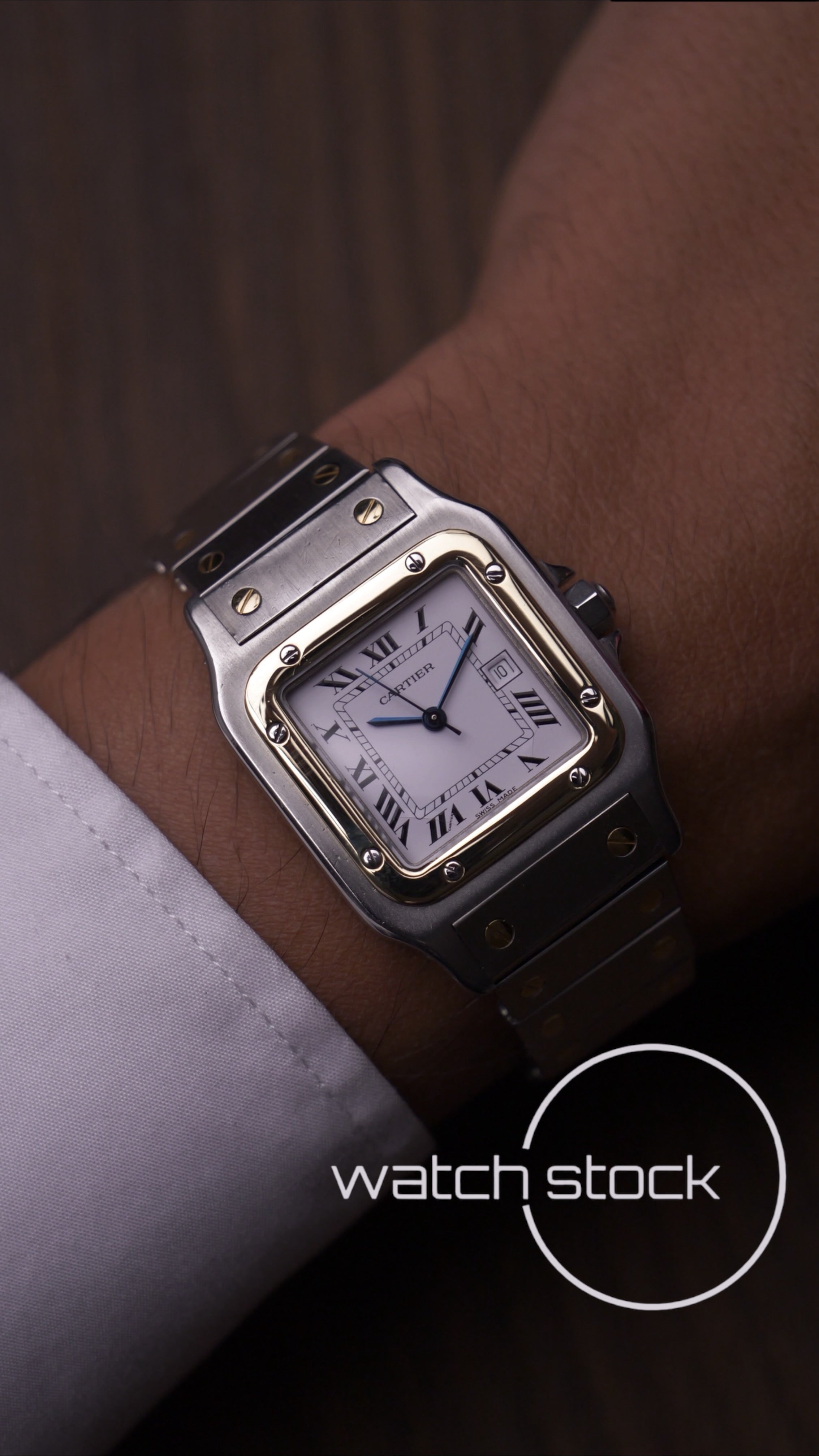 Cartier santos carré ref.2961 Automatic vintage 29x41mm