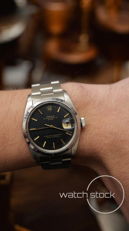 Rolex oyster perpetual 35 mm (special edition) mercato britannico ref.1500 with box