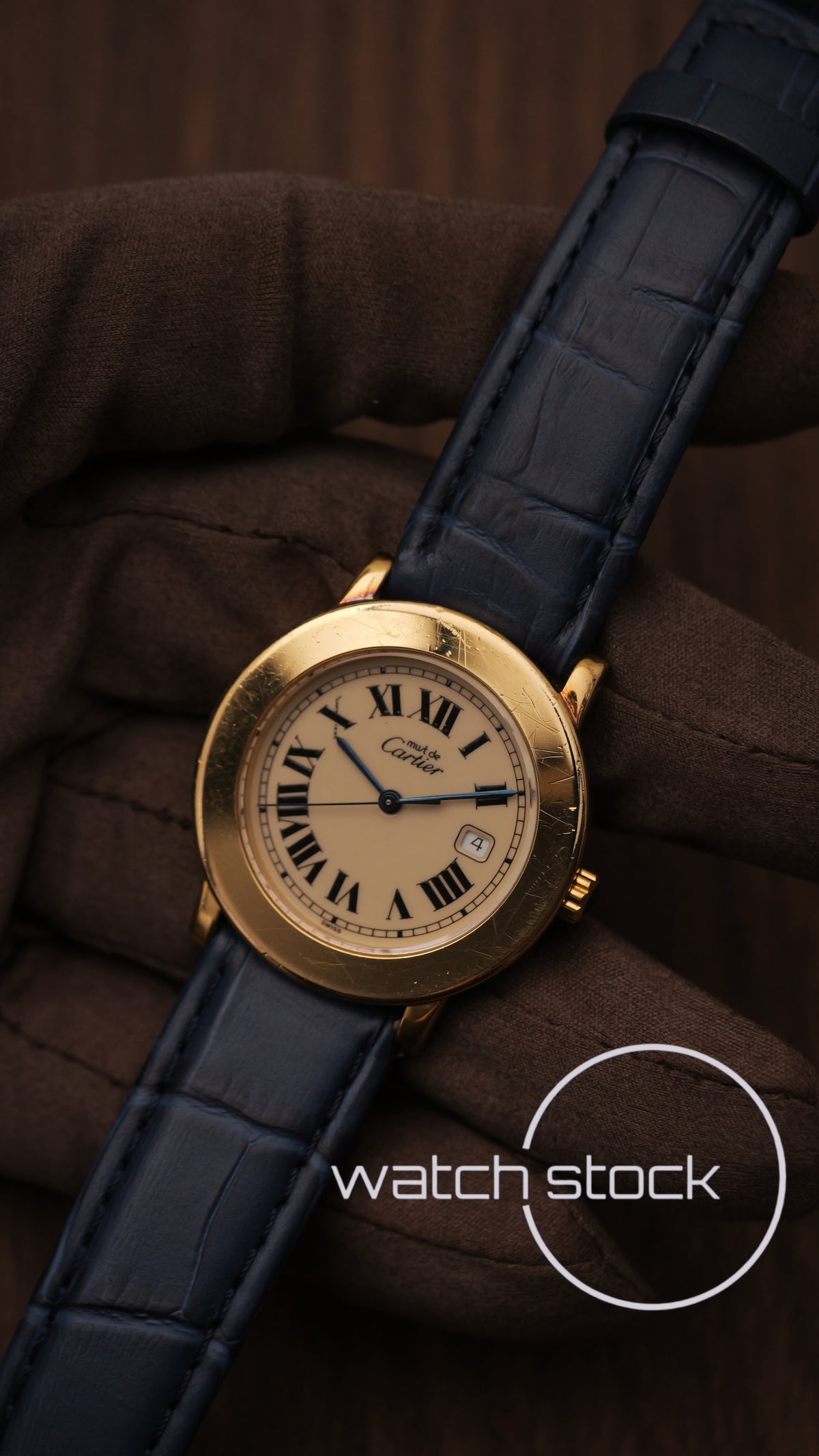 Cartier ronde vintage 33mm Swiss Only